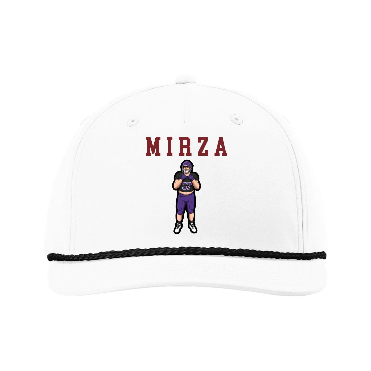 Five-Panel Classic Rope Cap — Shirsey in White