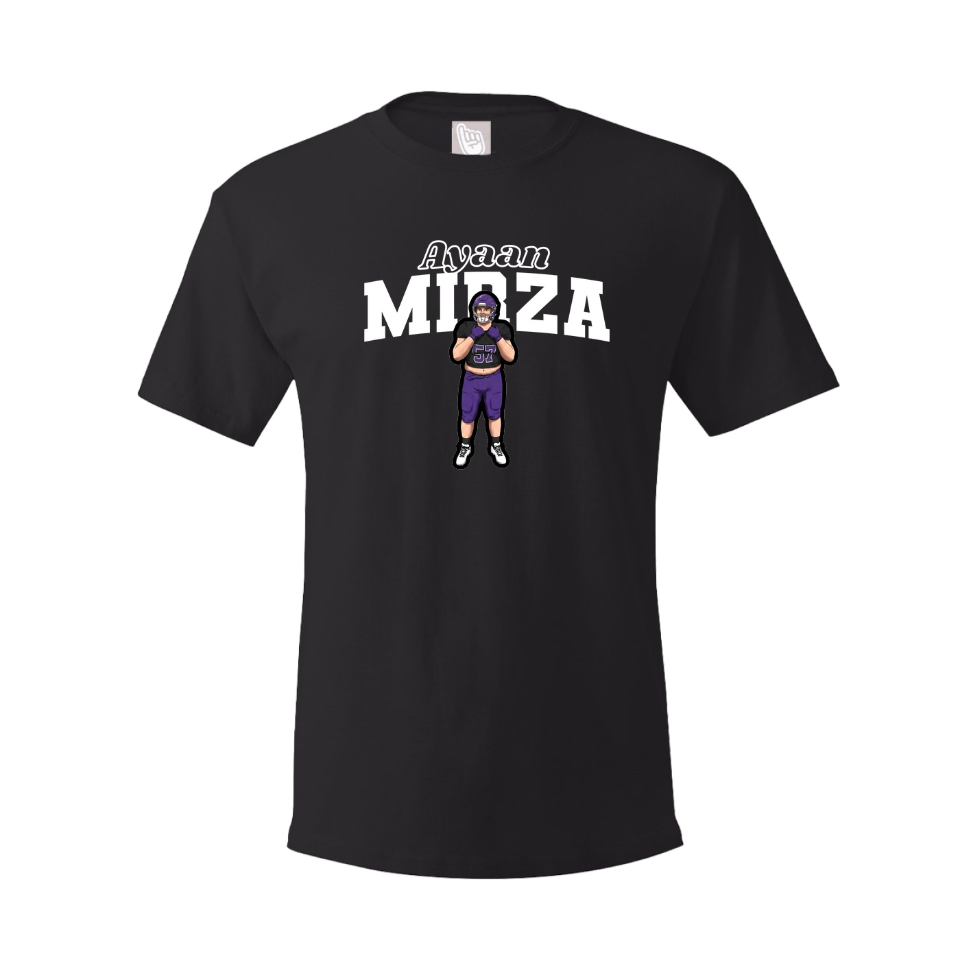 Youth Tee — Name Arch in Black