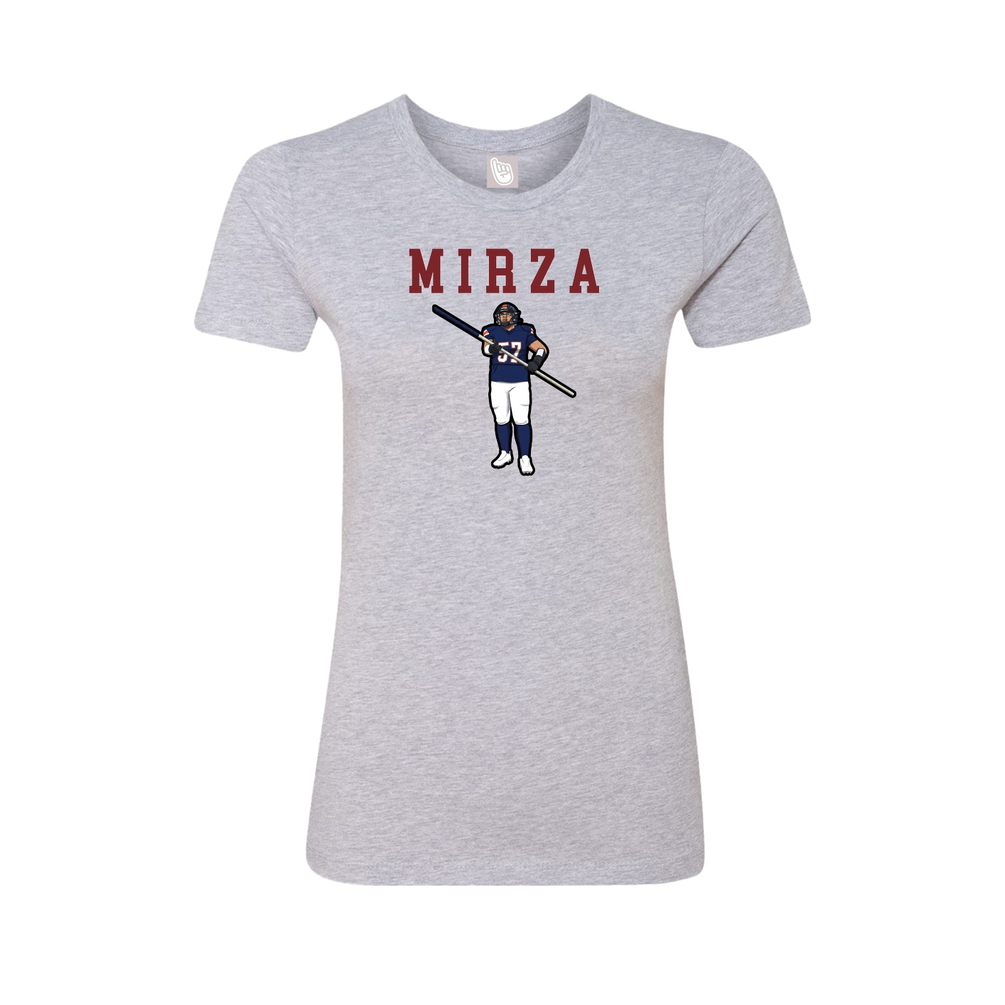 Fitted Women's Tee — Shirsey in Grey