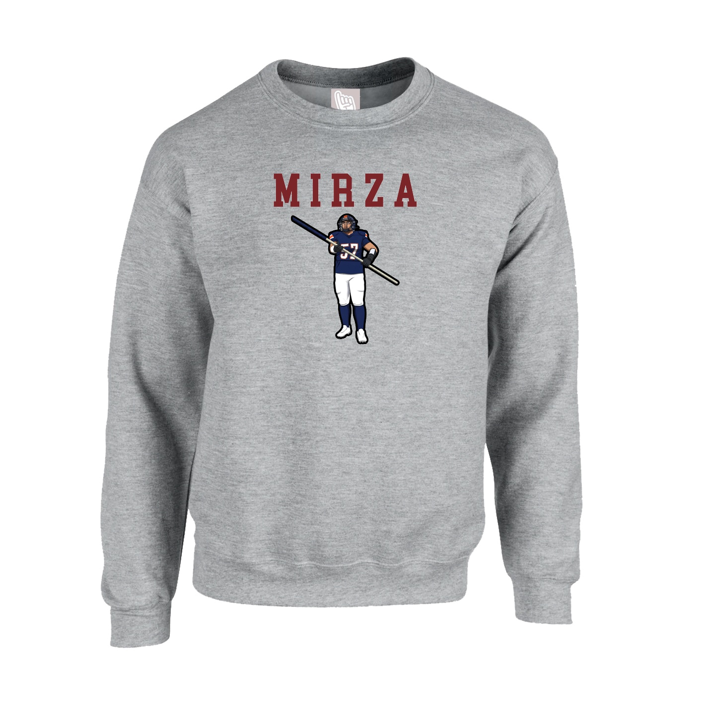 Fleece Crew — Shirsey in Grey