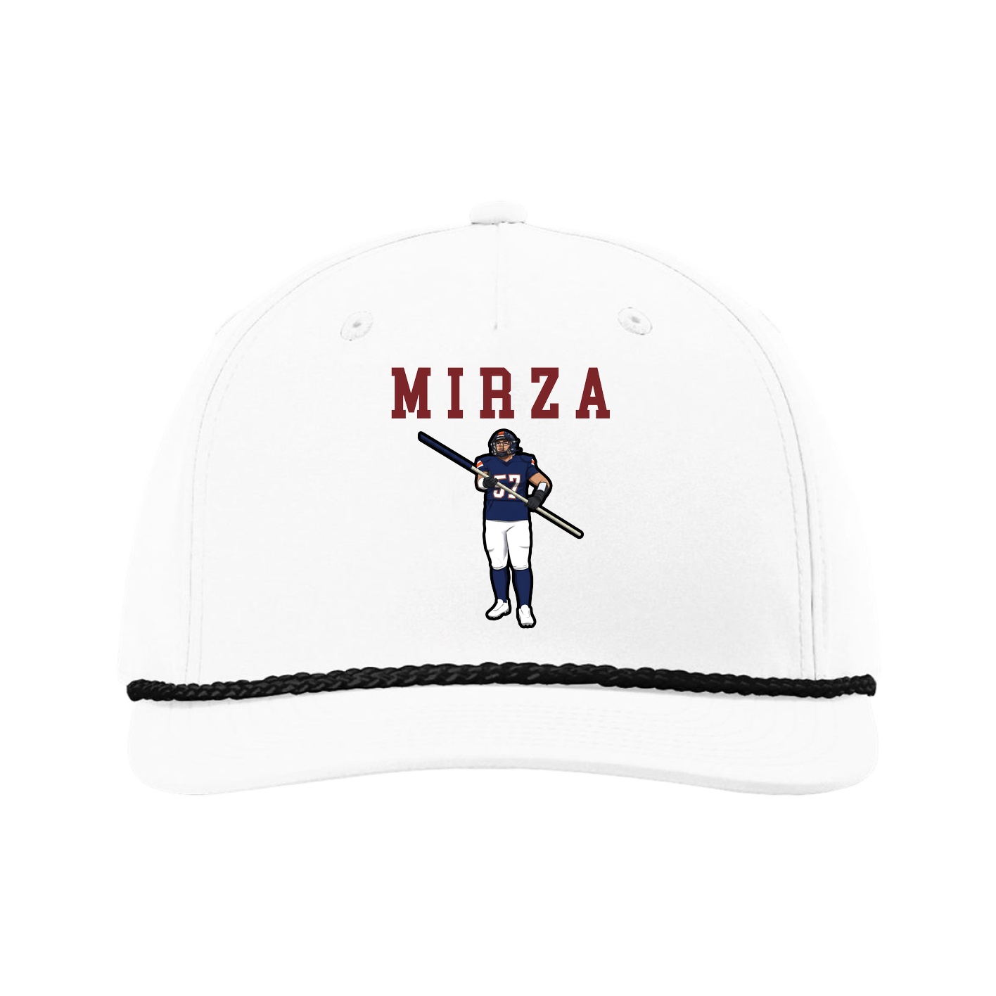 Five-Panel Classic Rope Cap — Shirsey in White