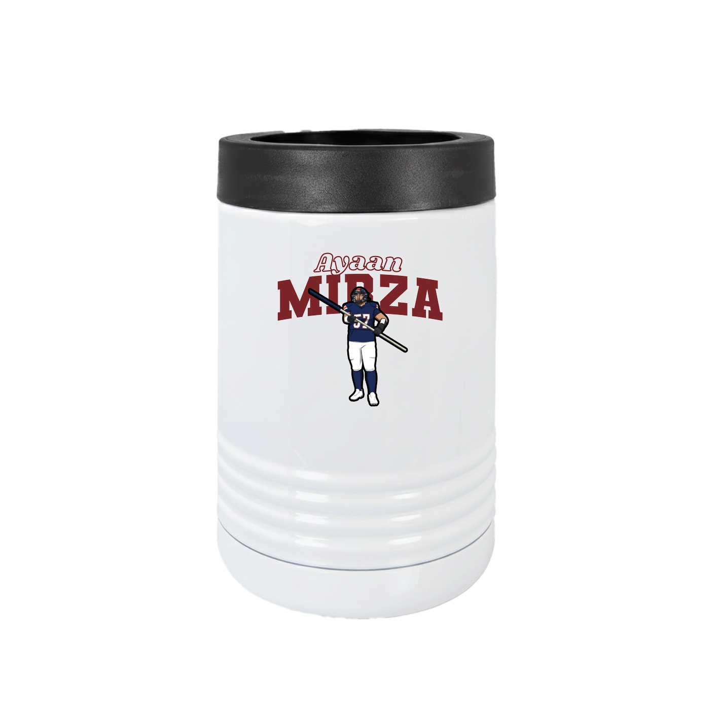 Beverage Holder — Name Arch in White