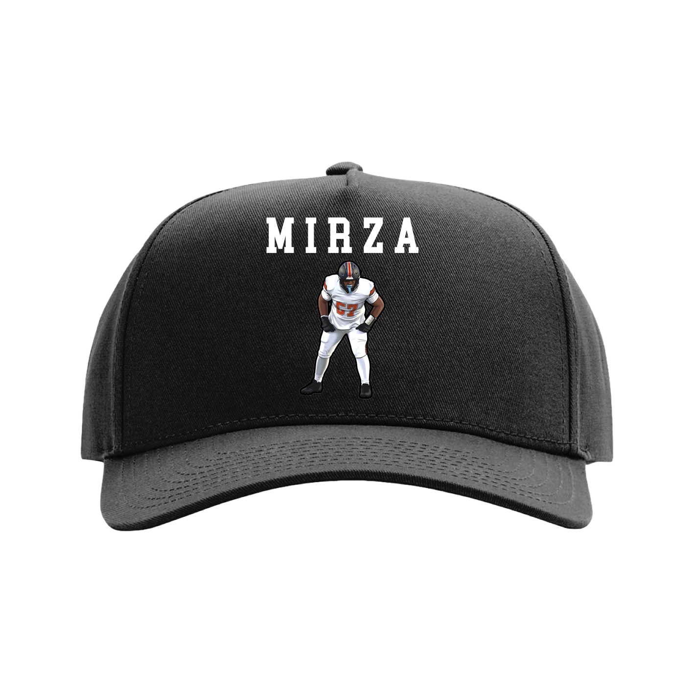 Full Fabric Five-Panel Champ Cap — Shirsey in Black