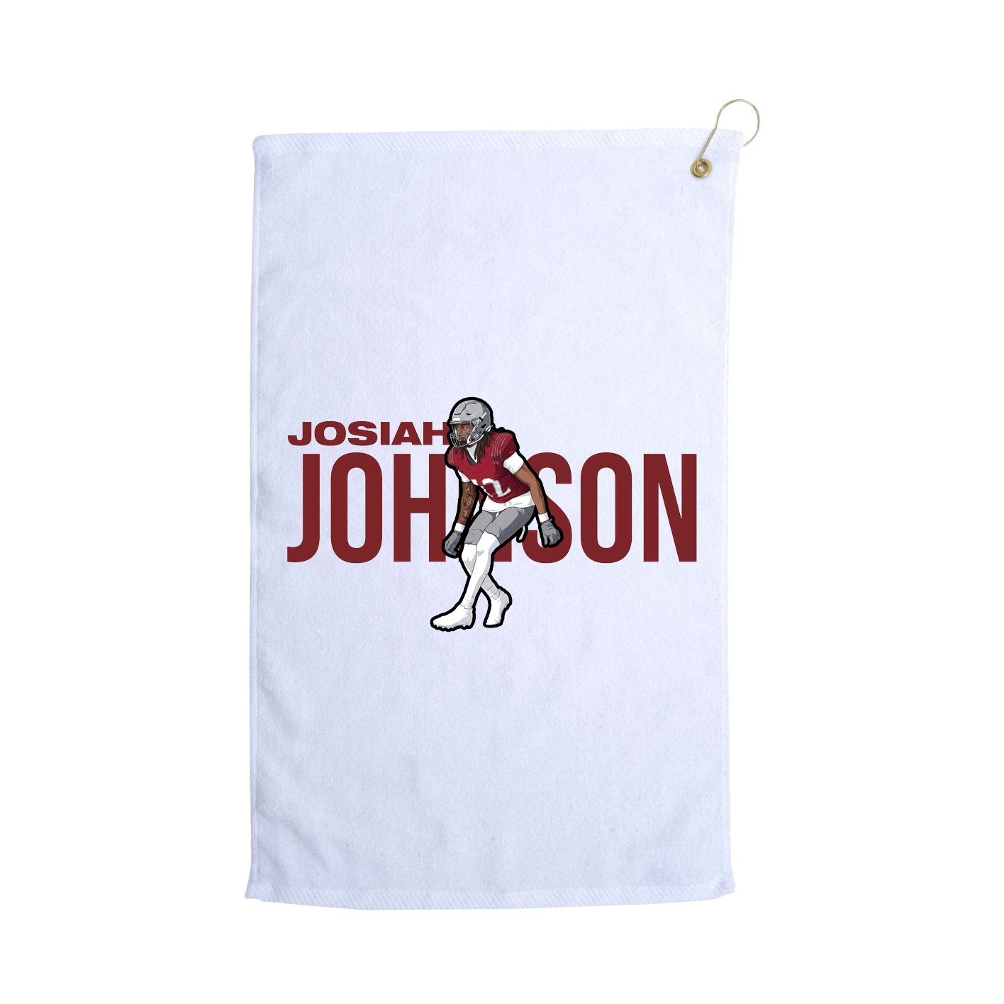 Golf Towel — Player Name in White