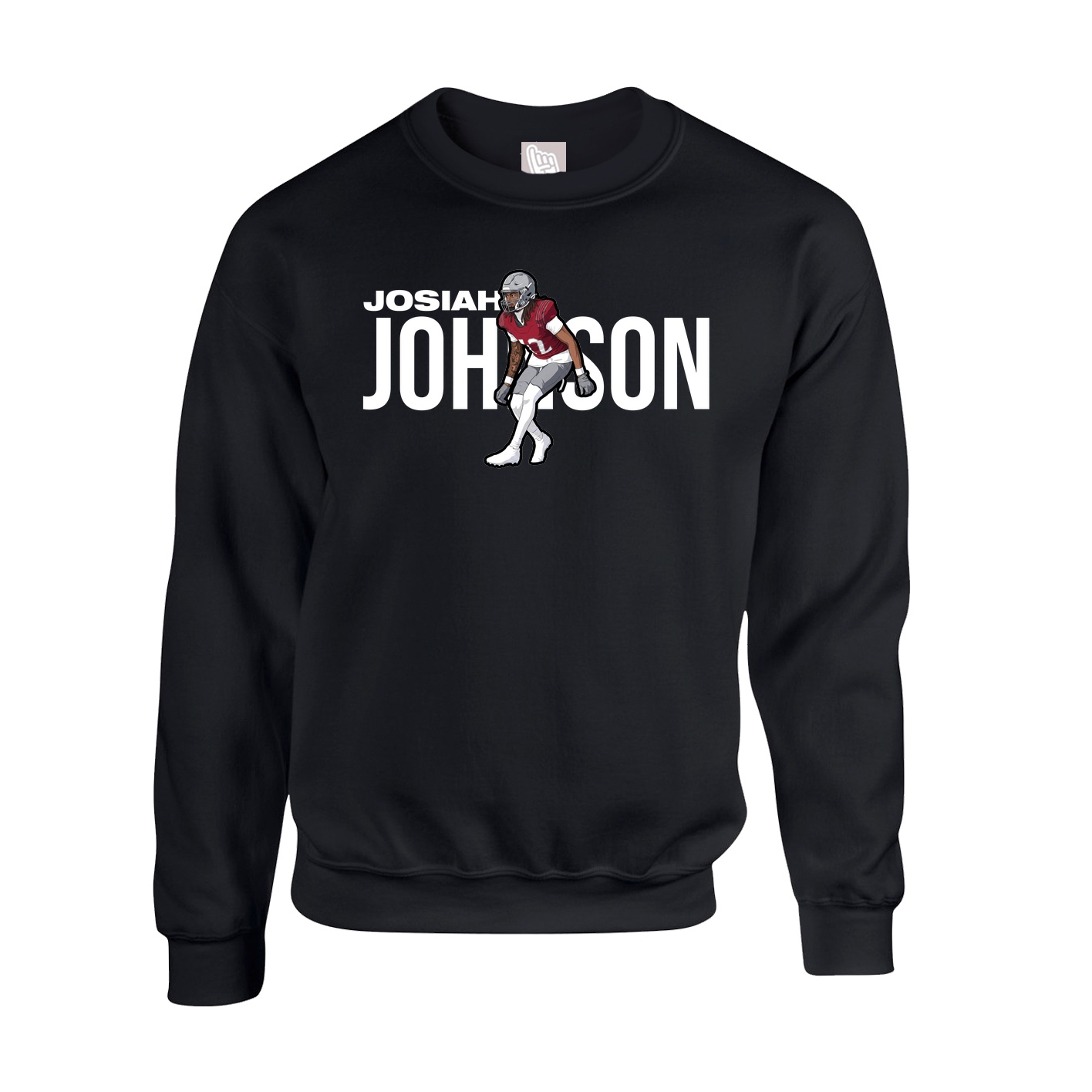 Fleece Crew — Player Name in Black