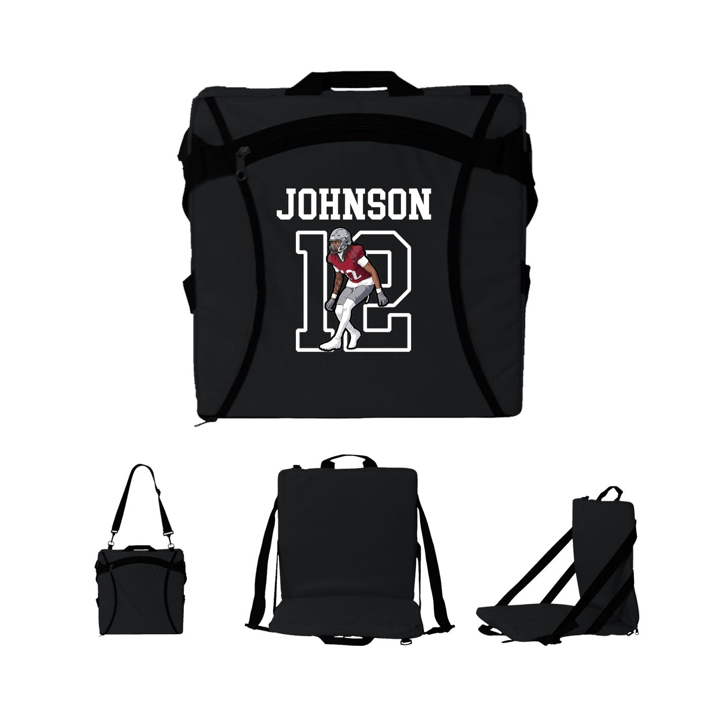 Folding Stadium Seat — Shirsey in Black