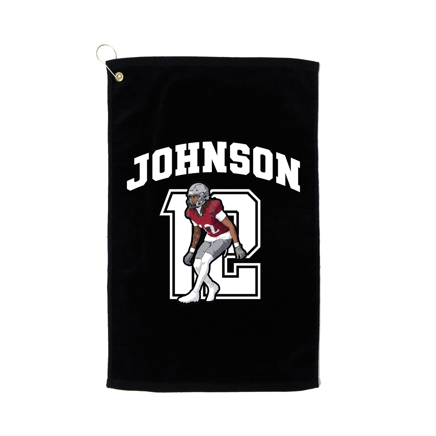 Golf Towel — Number in Black