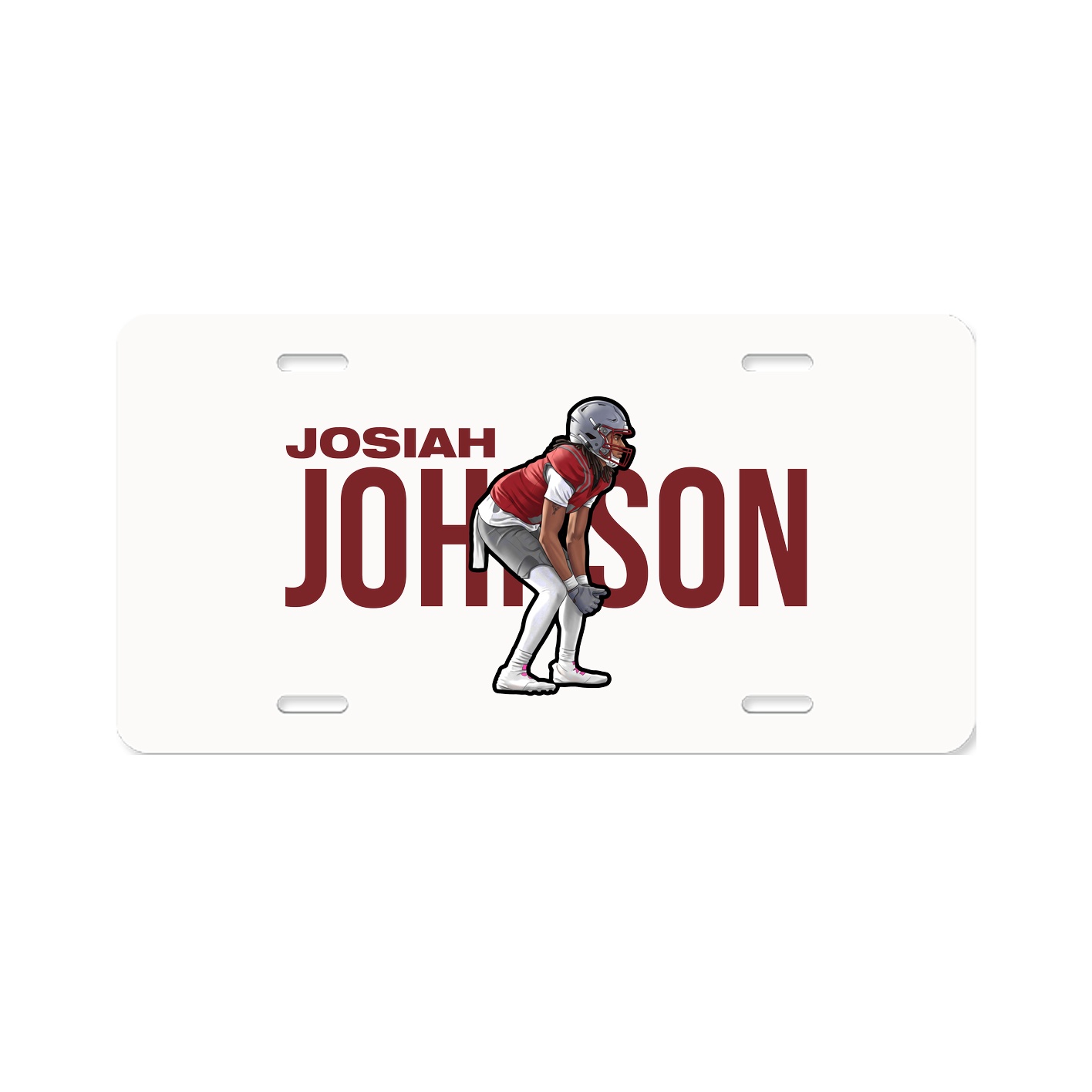 License Plate — Player Name in Classic