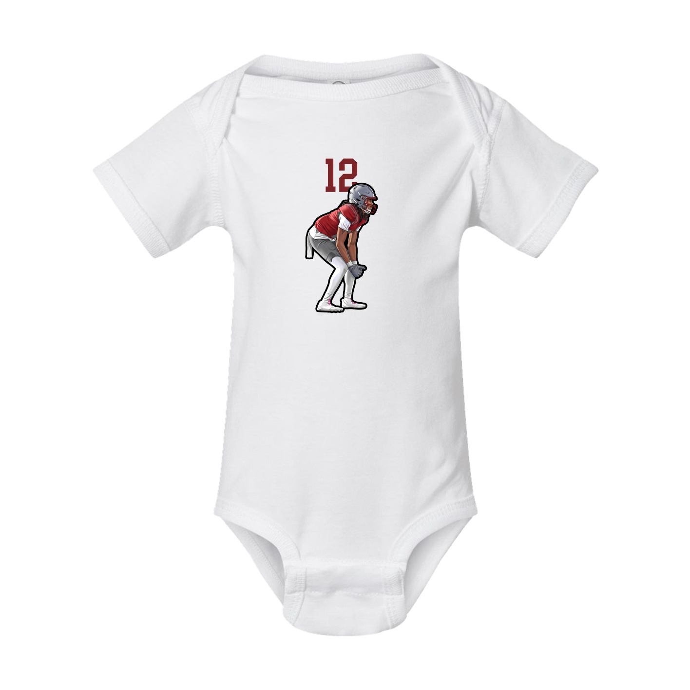 Baby Onesie — Number Top in White