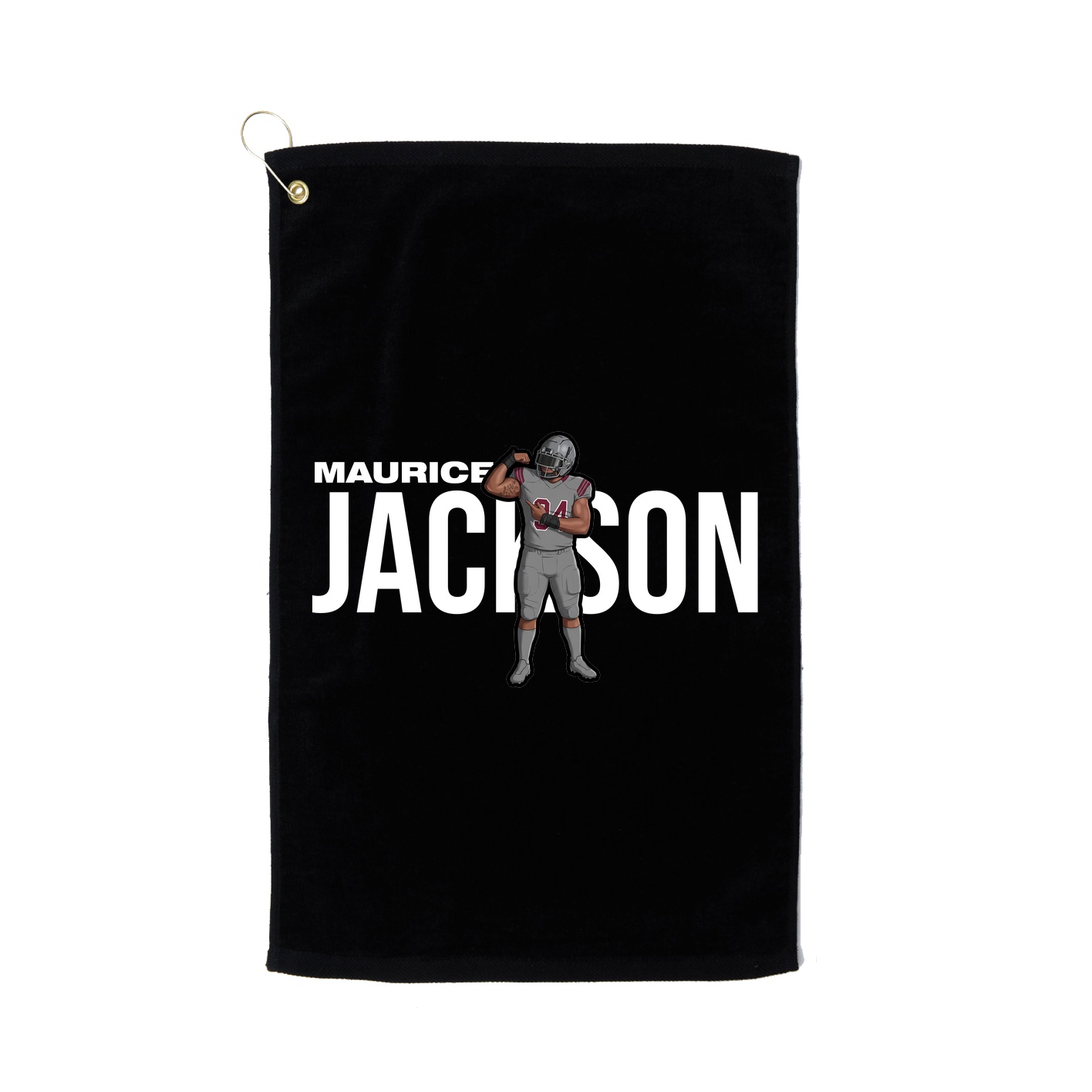 Golf Towel — Player Name in Black