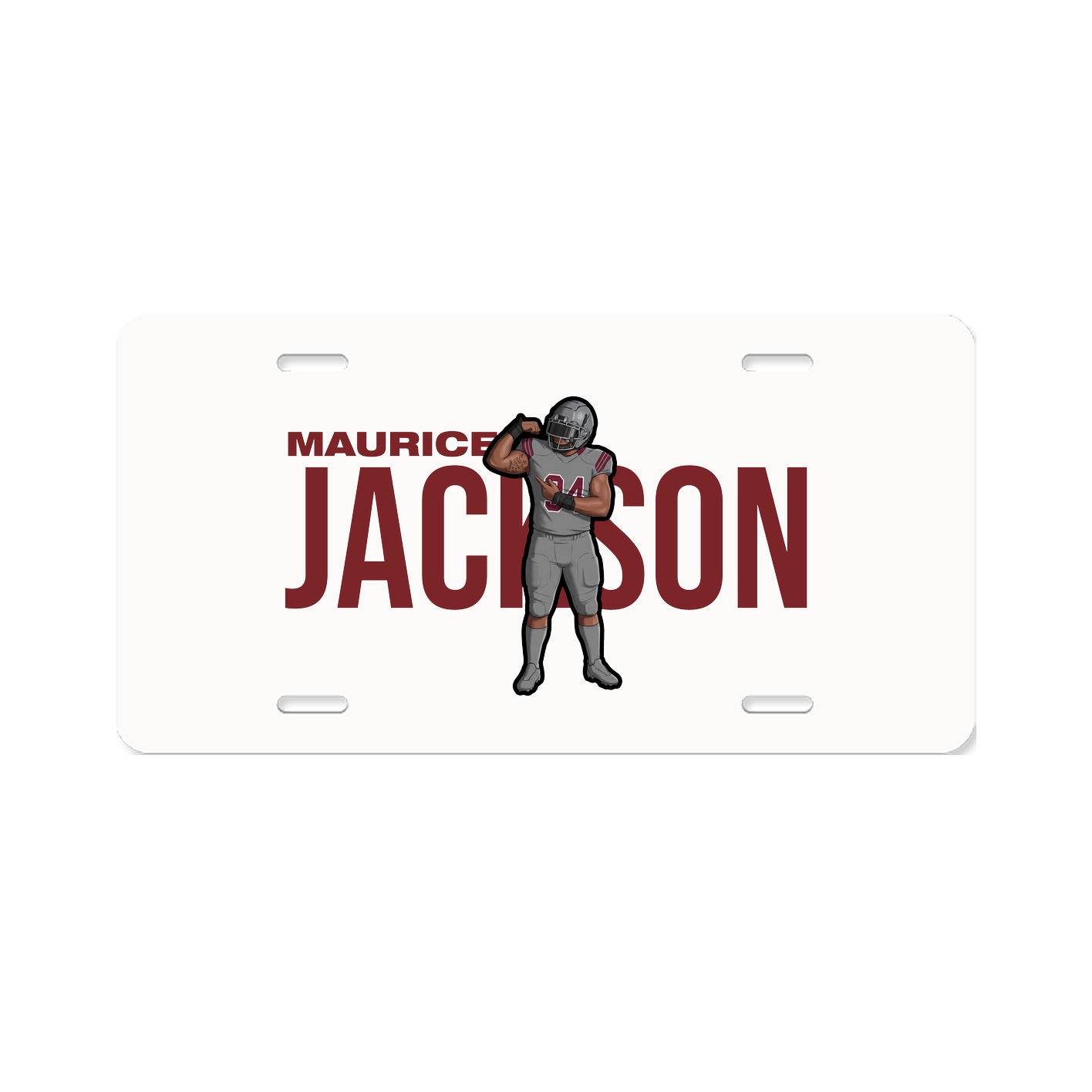 License Plate — Player Name in Classic