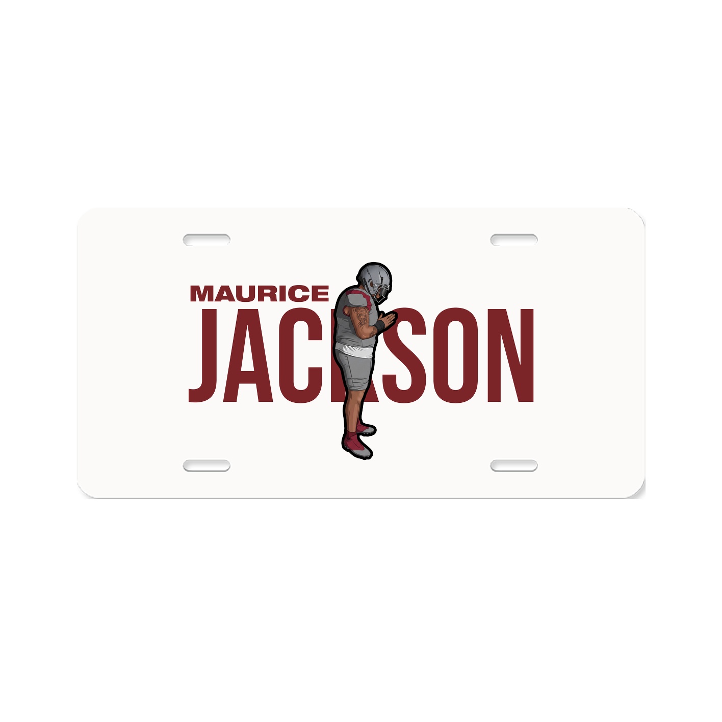 License Plate — Player Name in Classic
