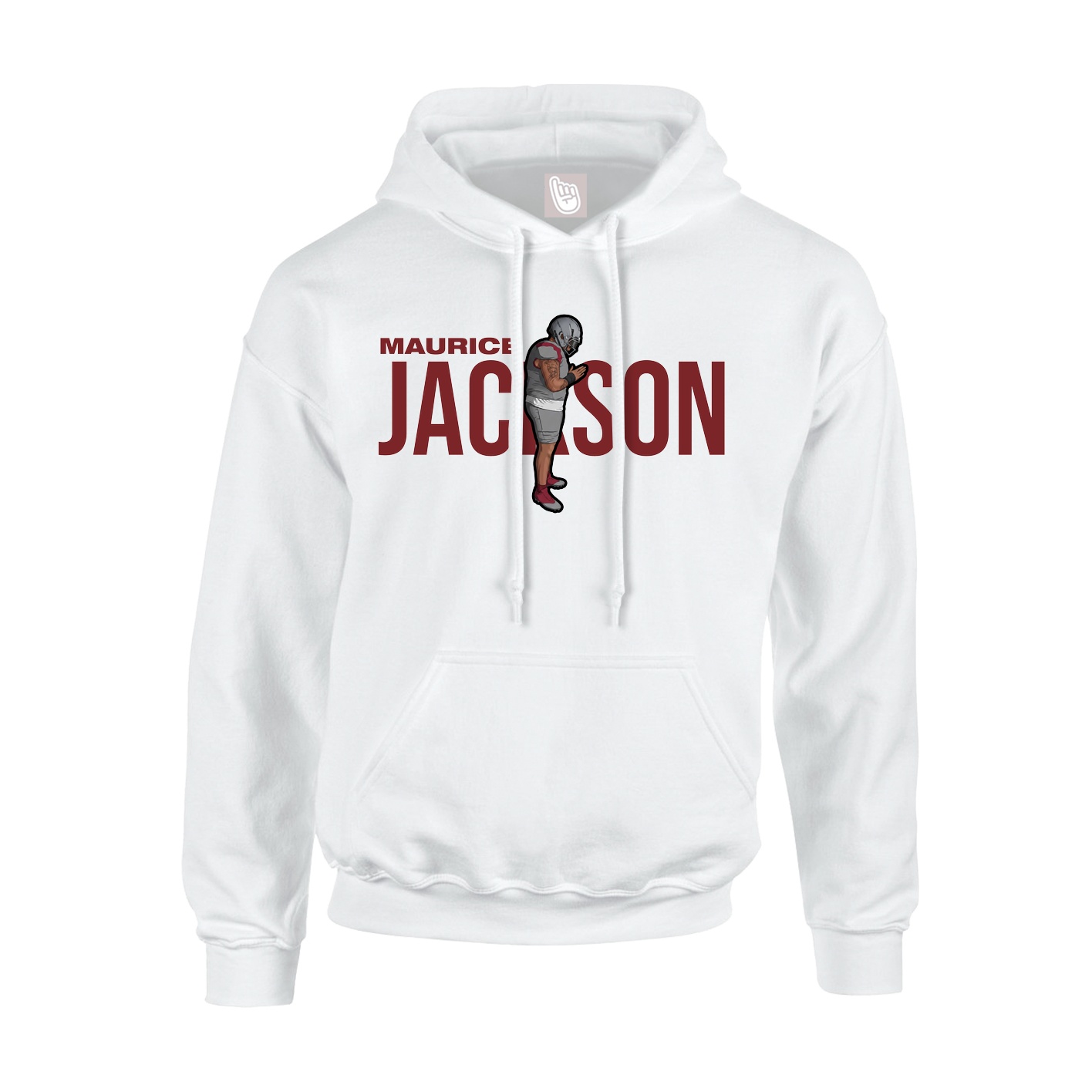 Youth Hoodie — Player Name in White
