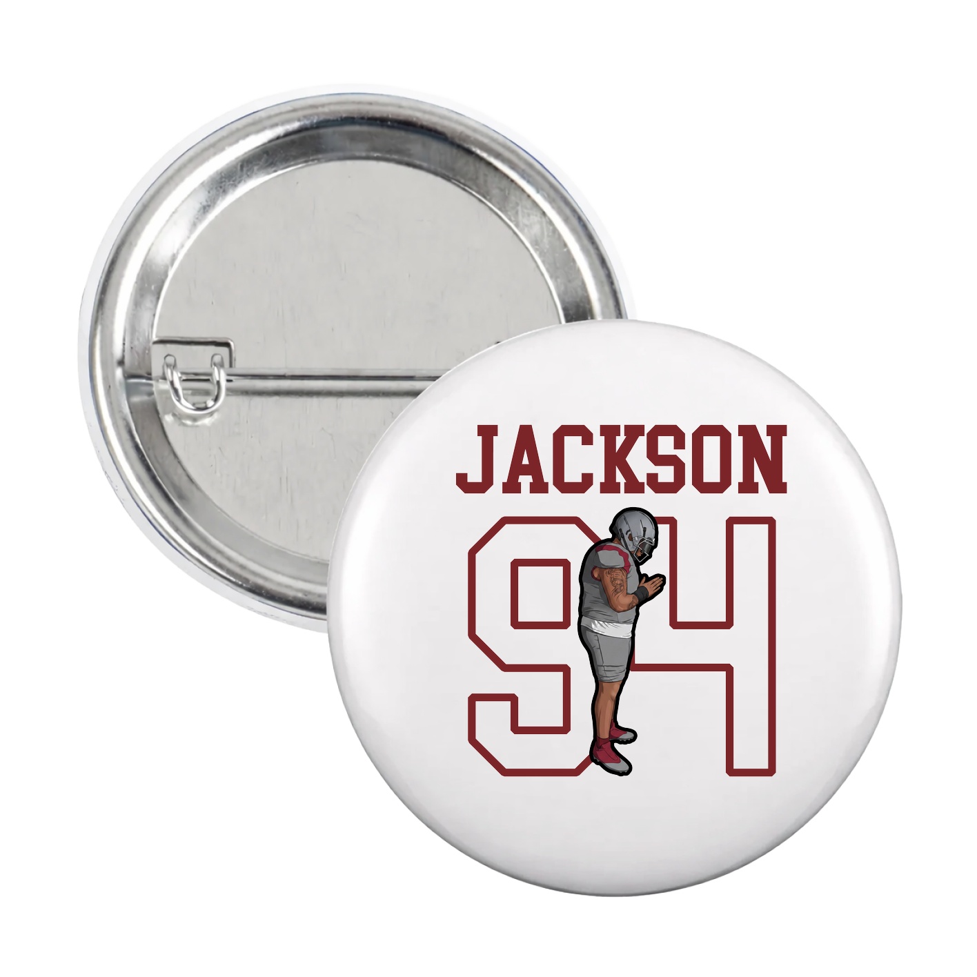 Game Day Button — Shirsey in White
