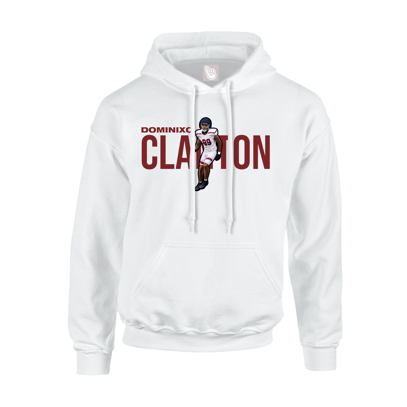 Hoodie — Player Name in White