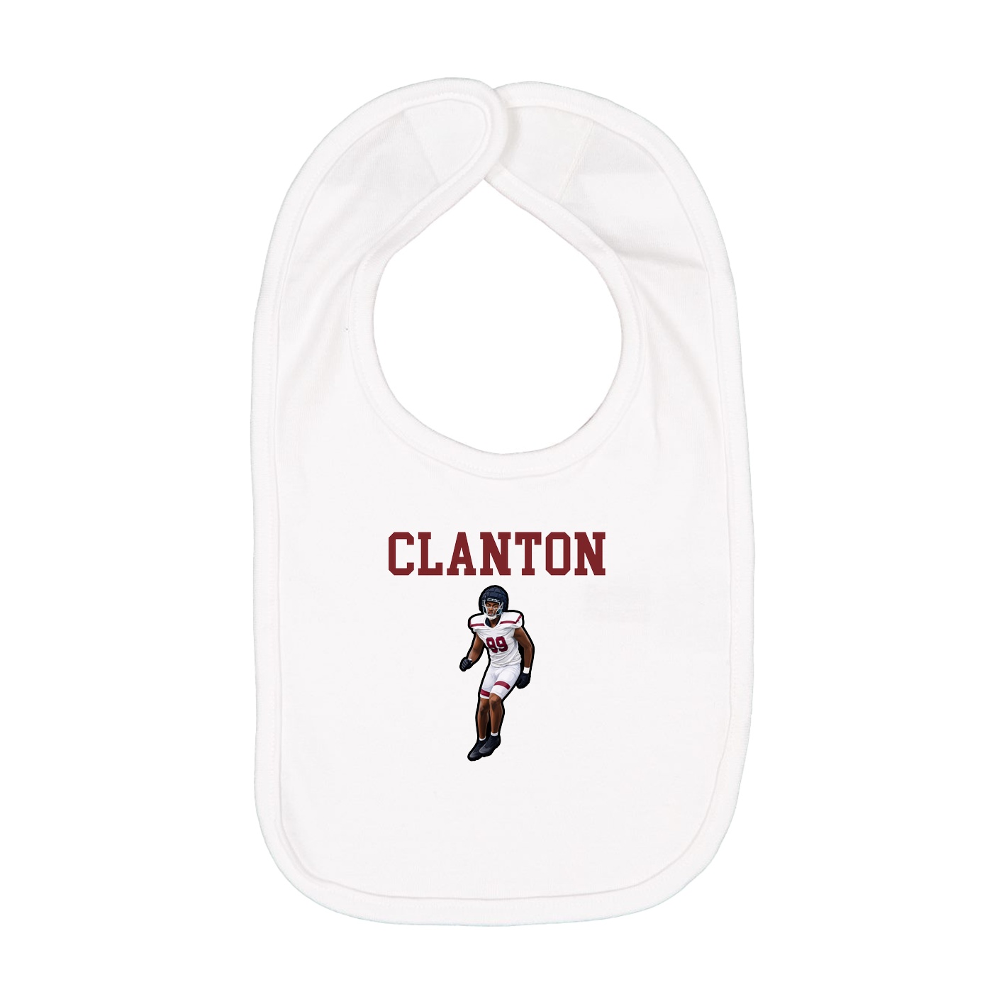 Infant Bib — Shirsey in White