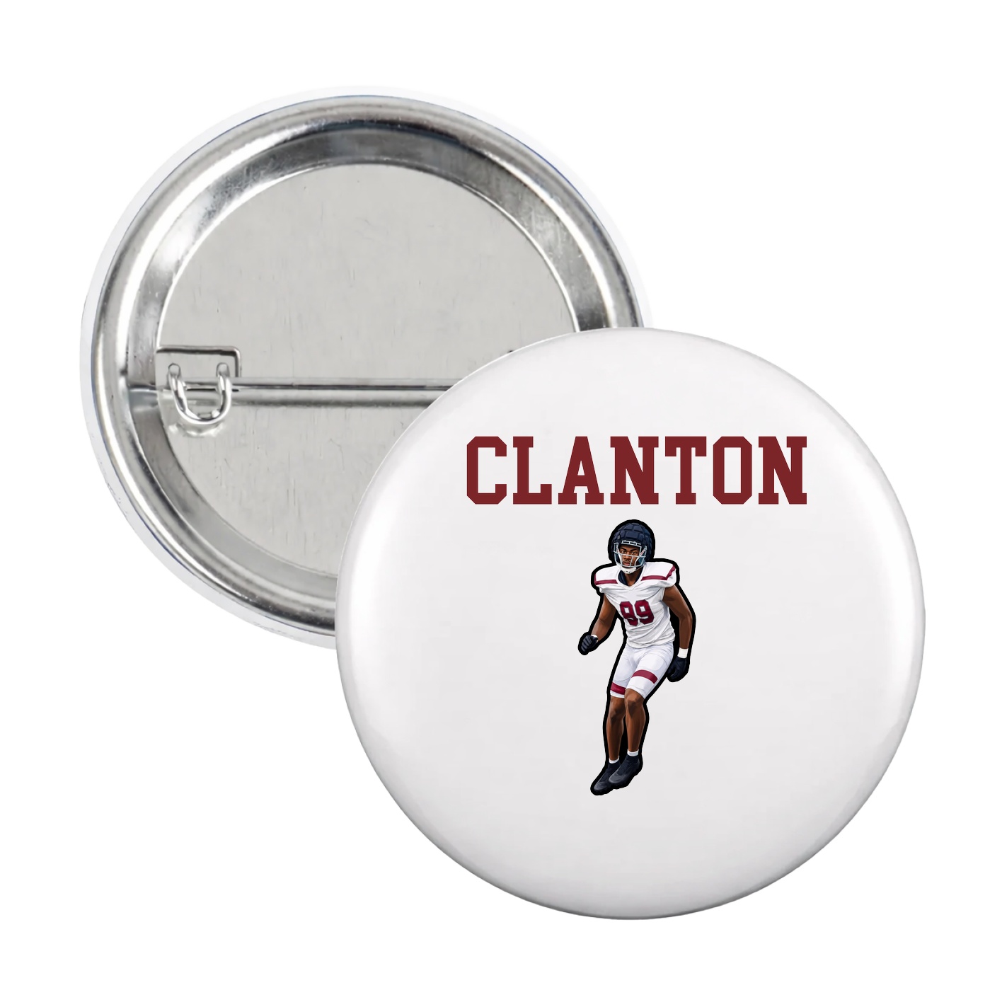Game Day Button — Shirsey in White