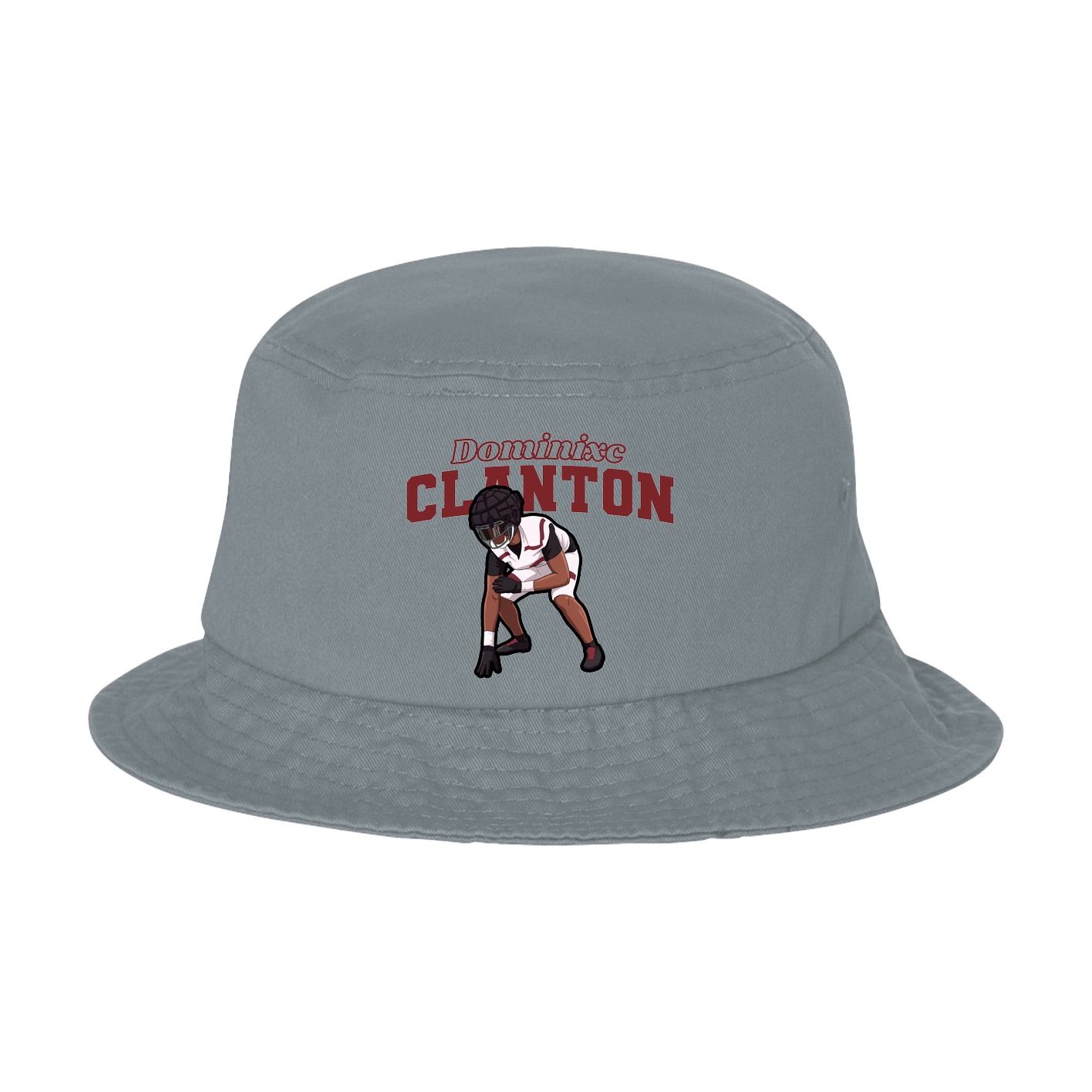 Bucket Cap — Name Arch in Grey