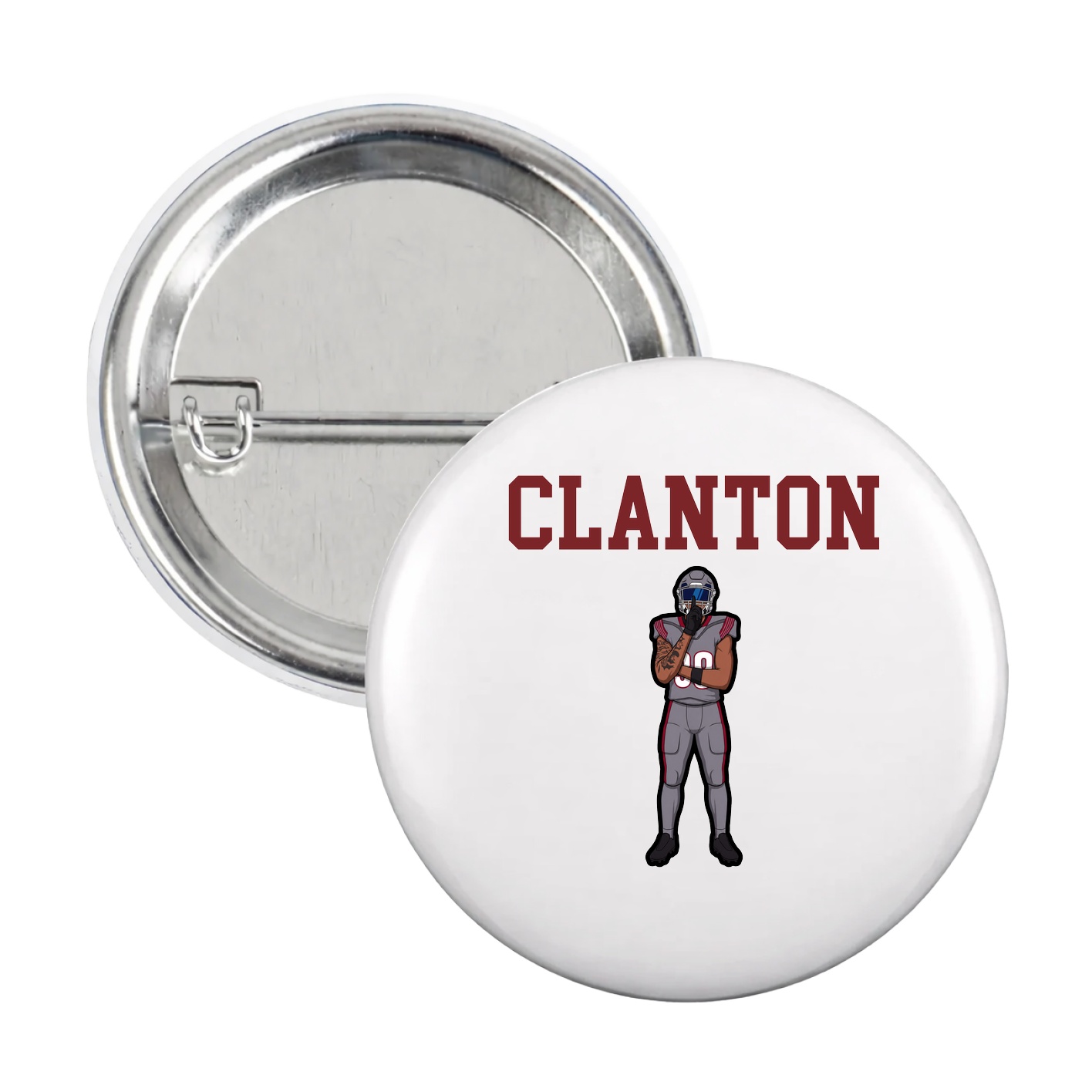 Game Day Button — Shirsey in White