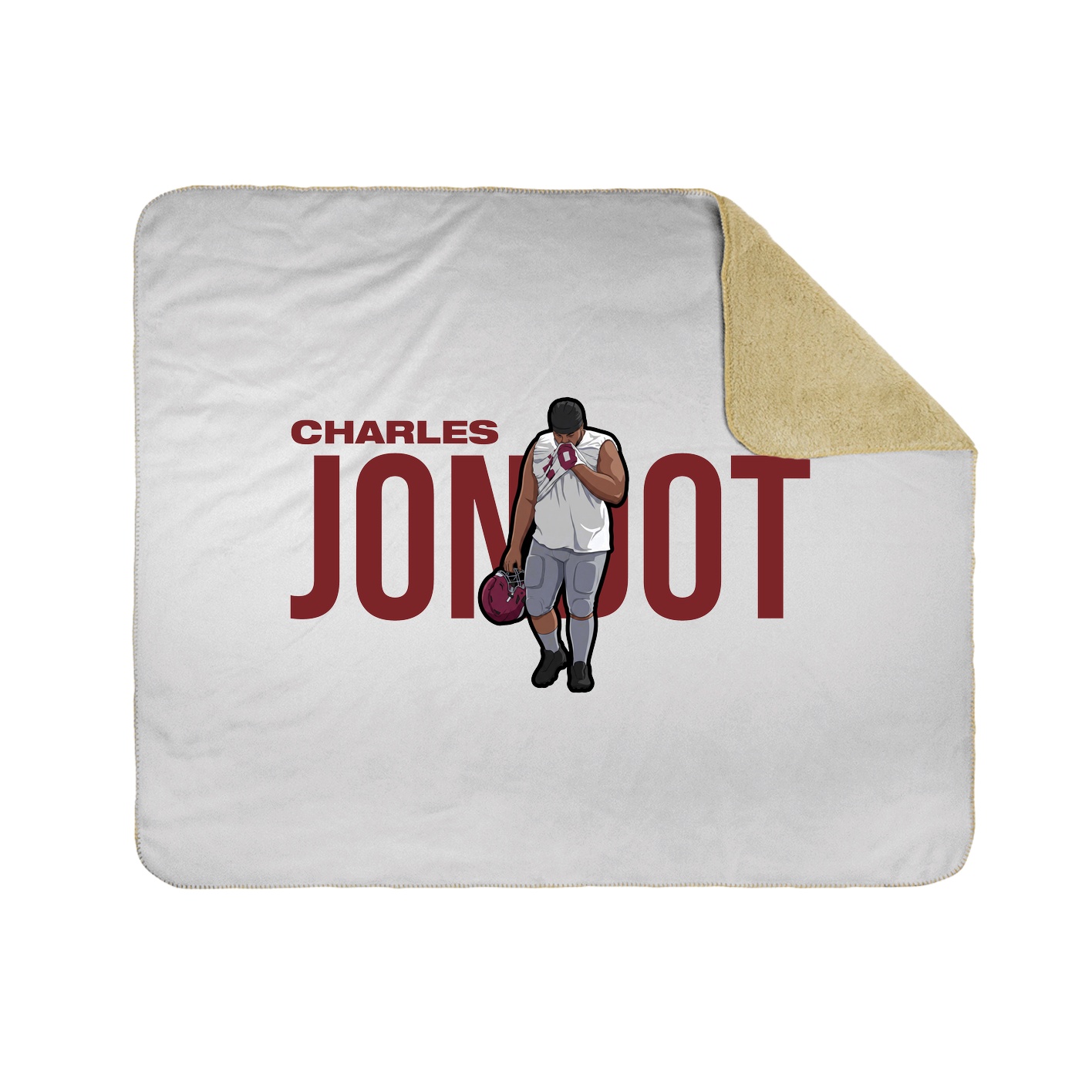 Throw Blanket — Player Name in White