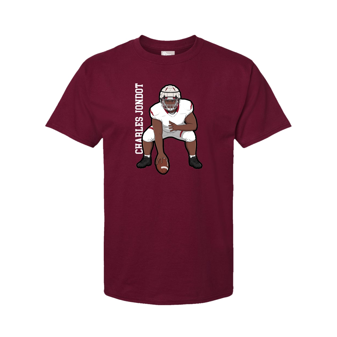 Tee — Name Vertical in Cardinal