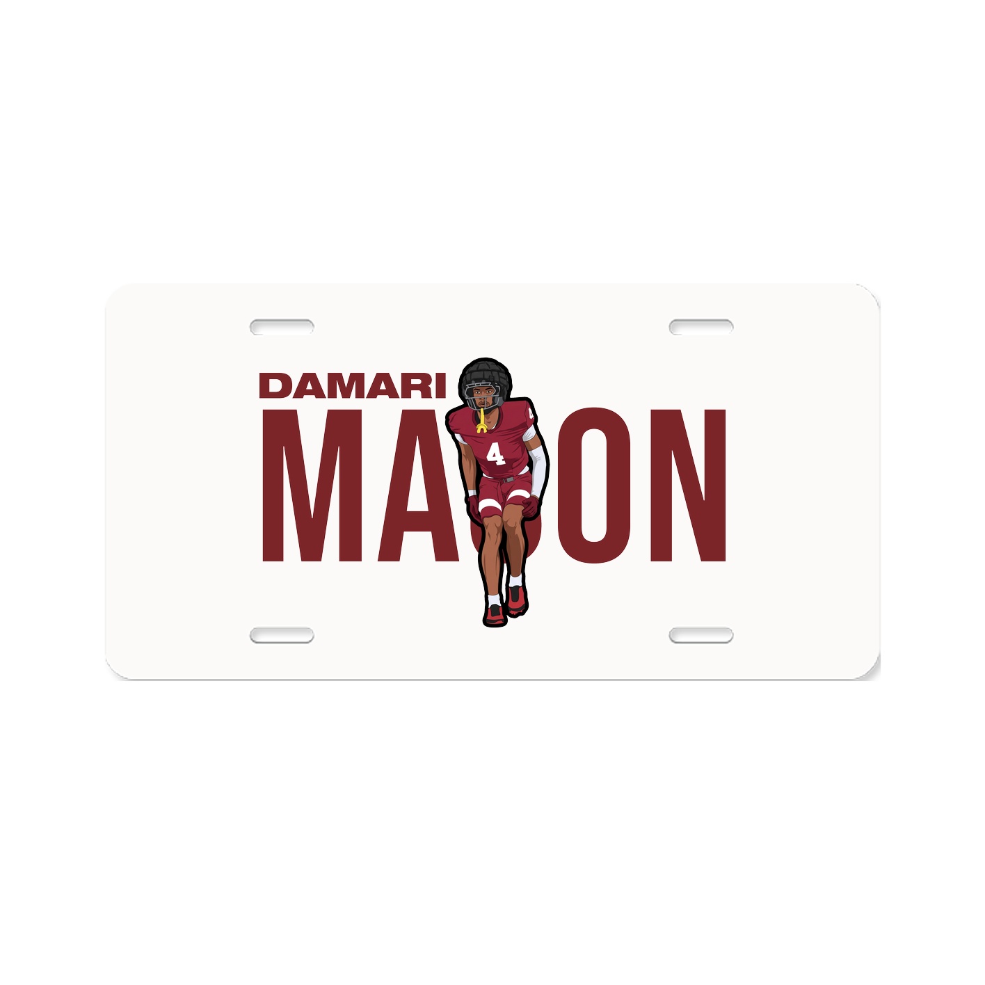 License Plate — Player Name in Classic