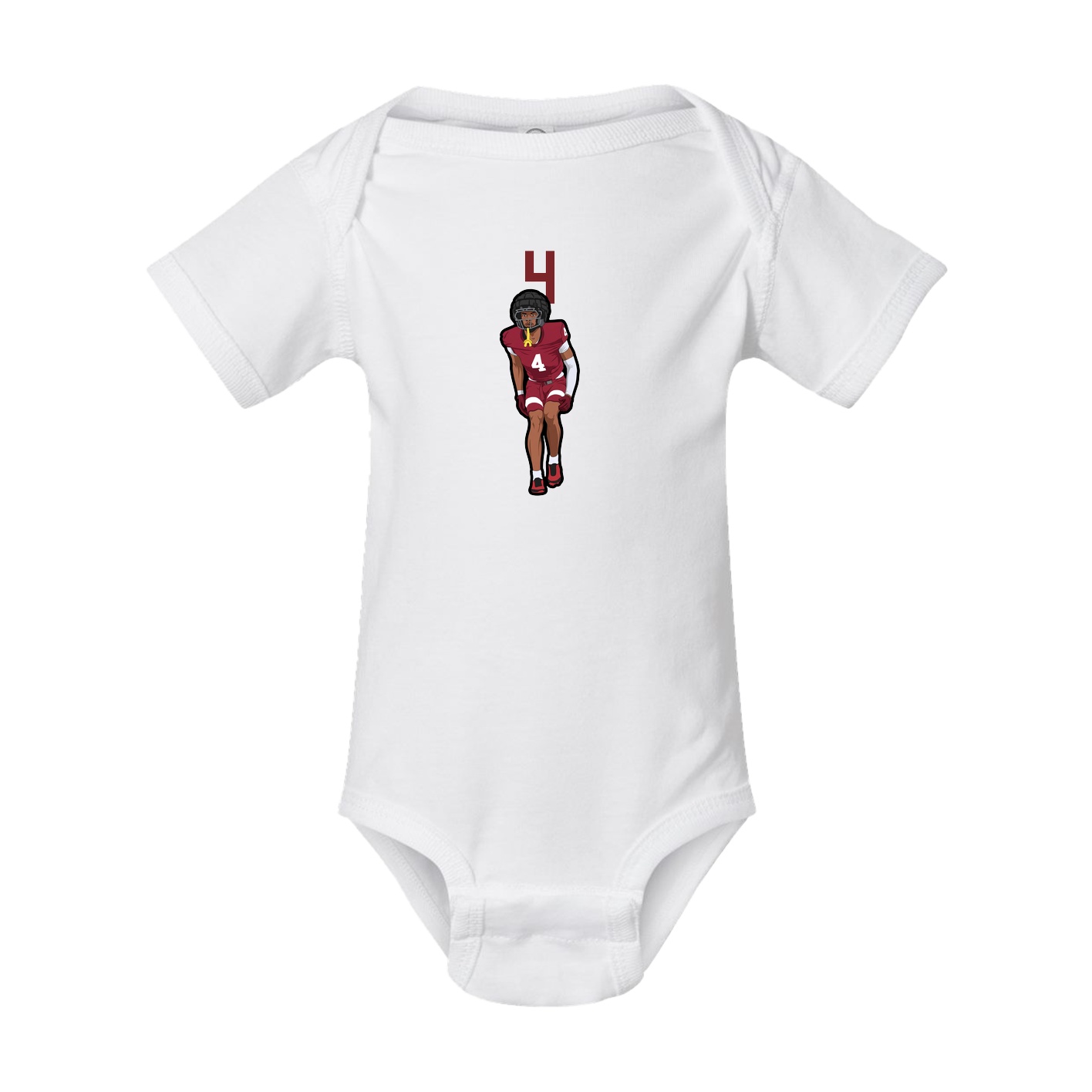 Baby Onesie — Number Top in White