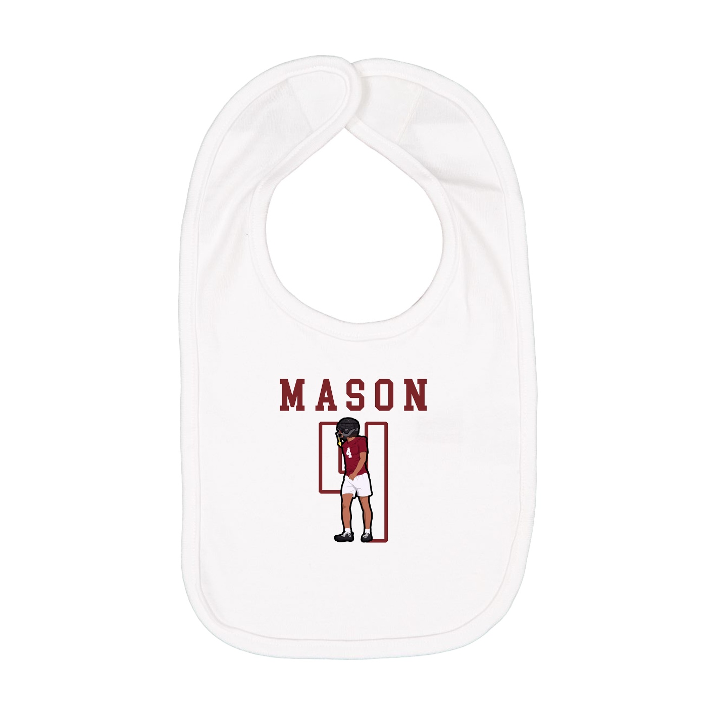 Infant Bib — Shirsey in White