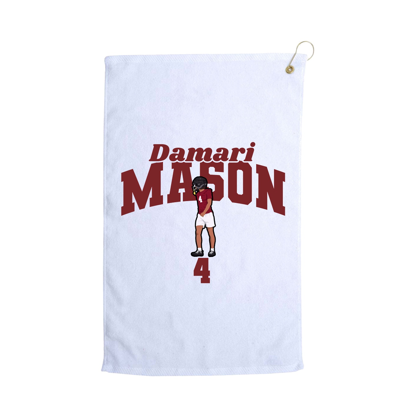 Golf Towel — Signature Arch in White