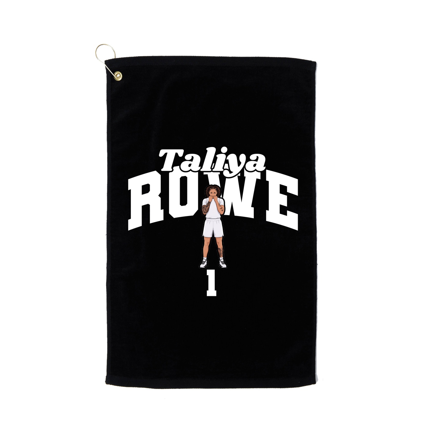 Golf Towel — Signature Arch in Black