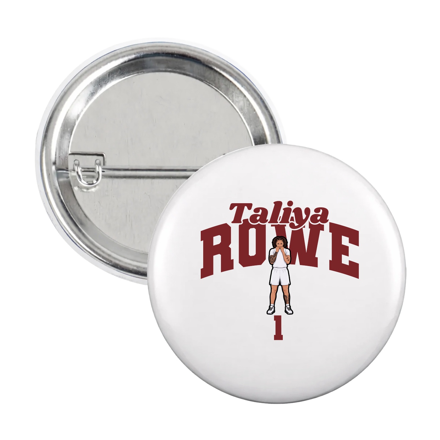 Game Day Button — Signature Arch in White
