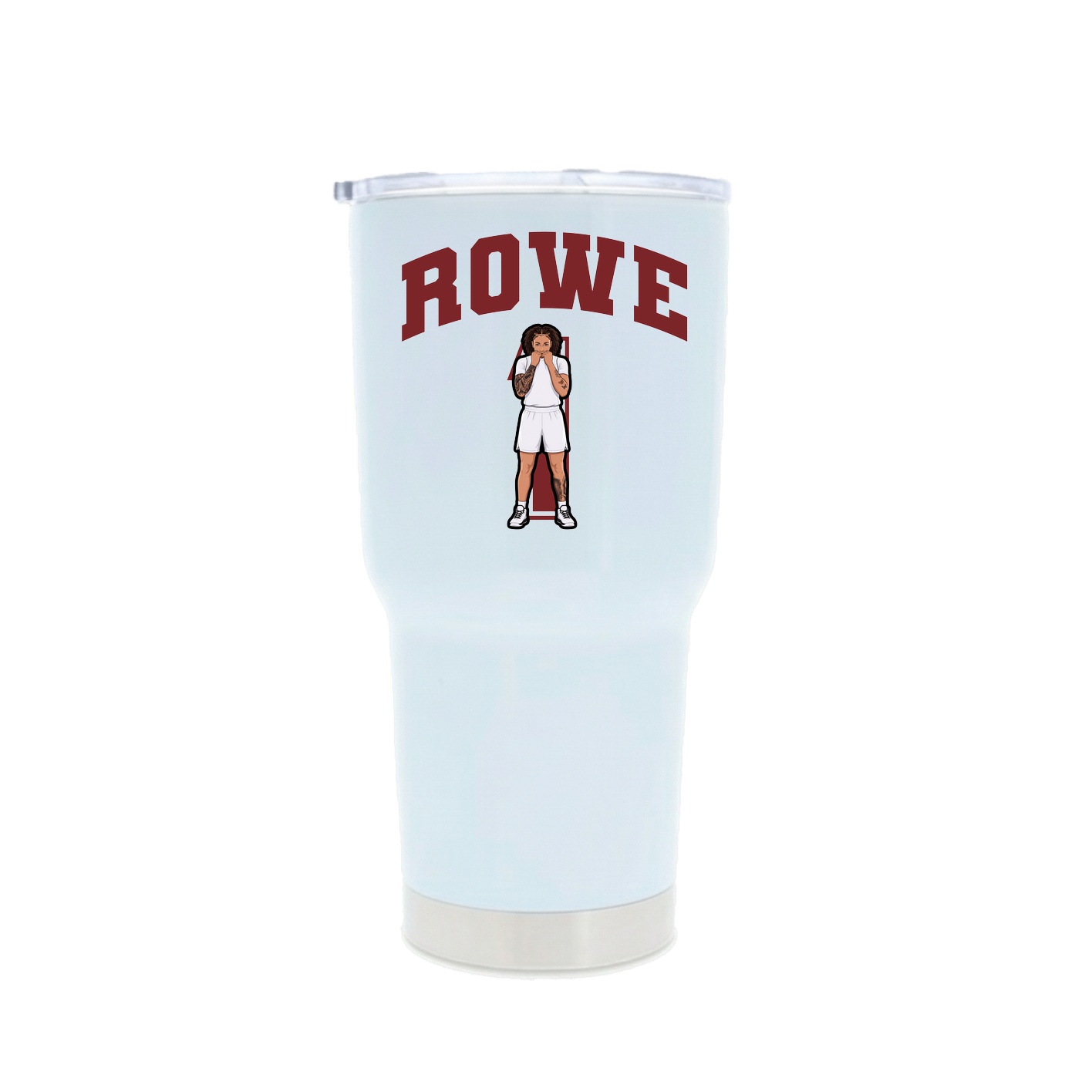 30oz Stainless Steel Tumbler — Number in White