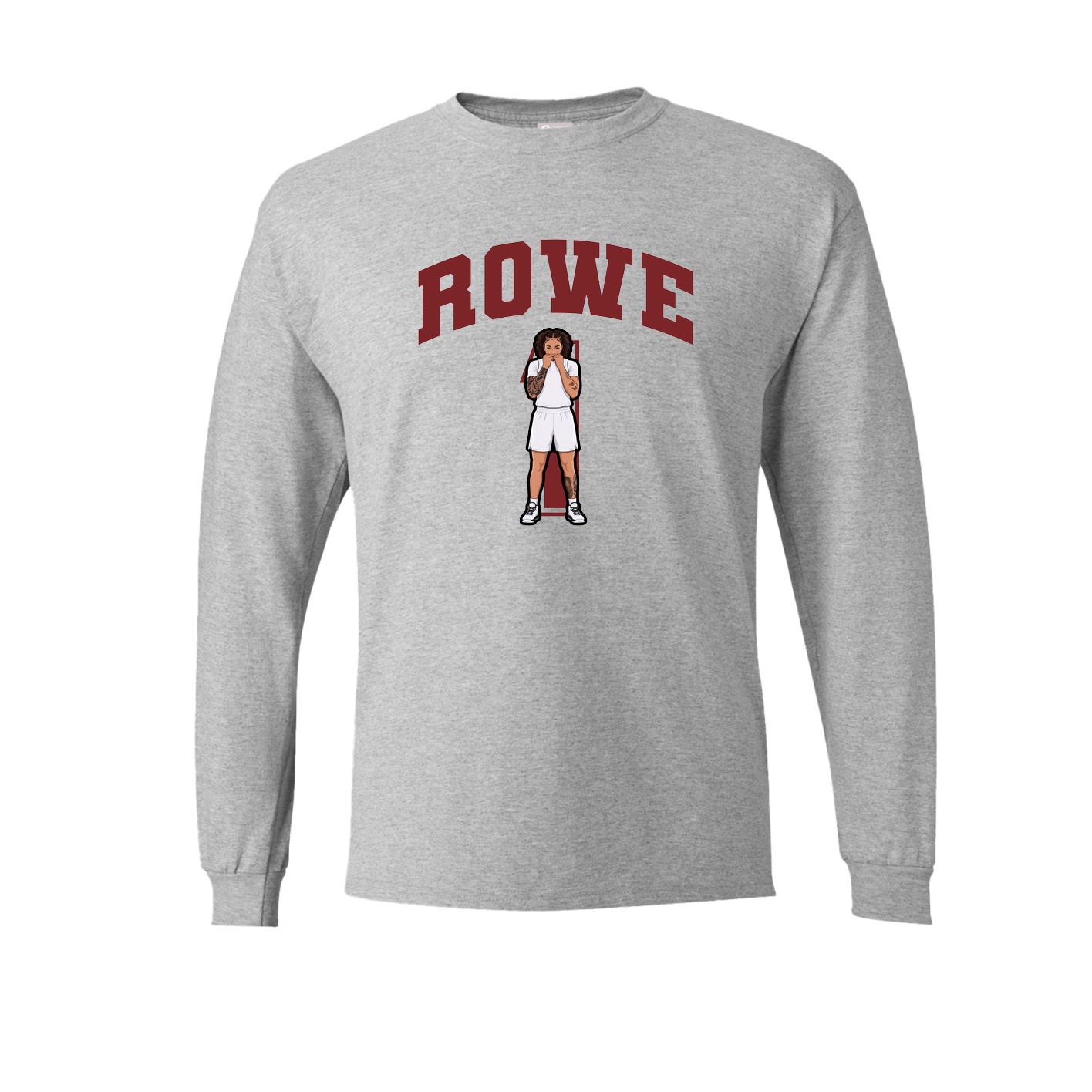 Long Sleeve Tee — Number in Grey