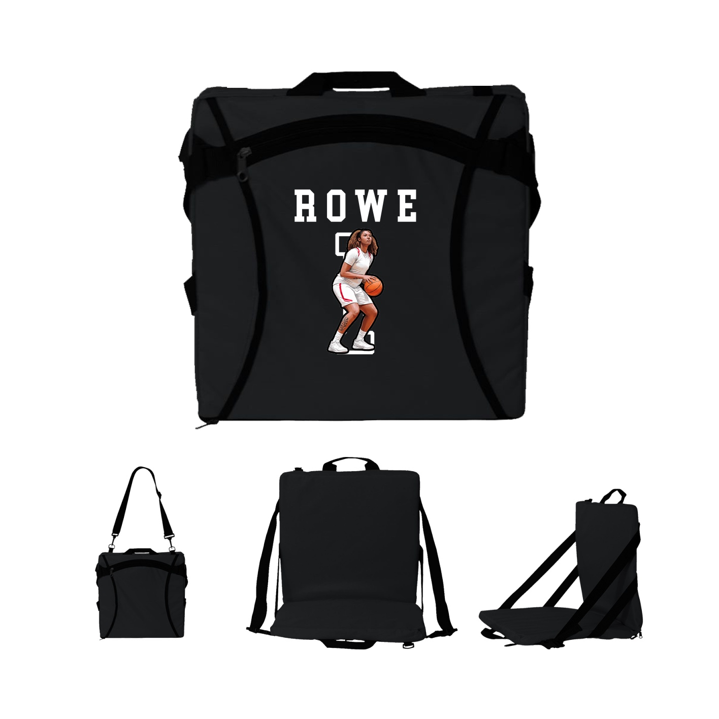 Folding Stadium Seat — Shirsey in Black