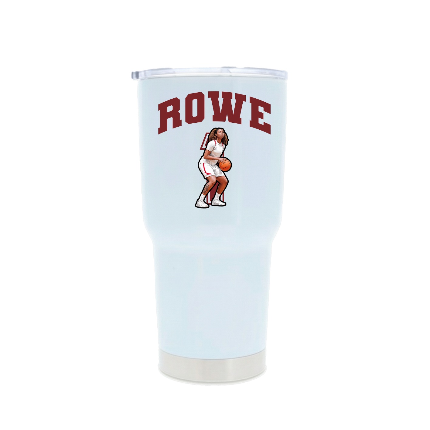 30oz Stainless Steel Tumbler — Number in White