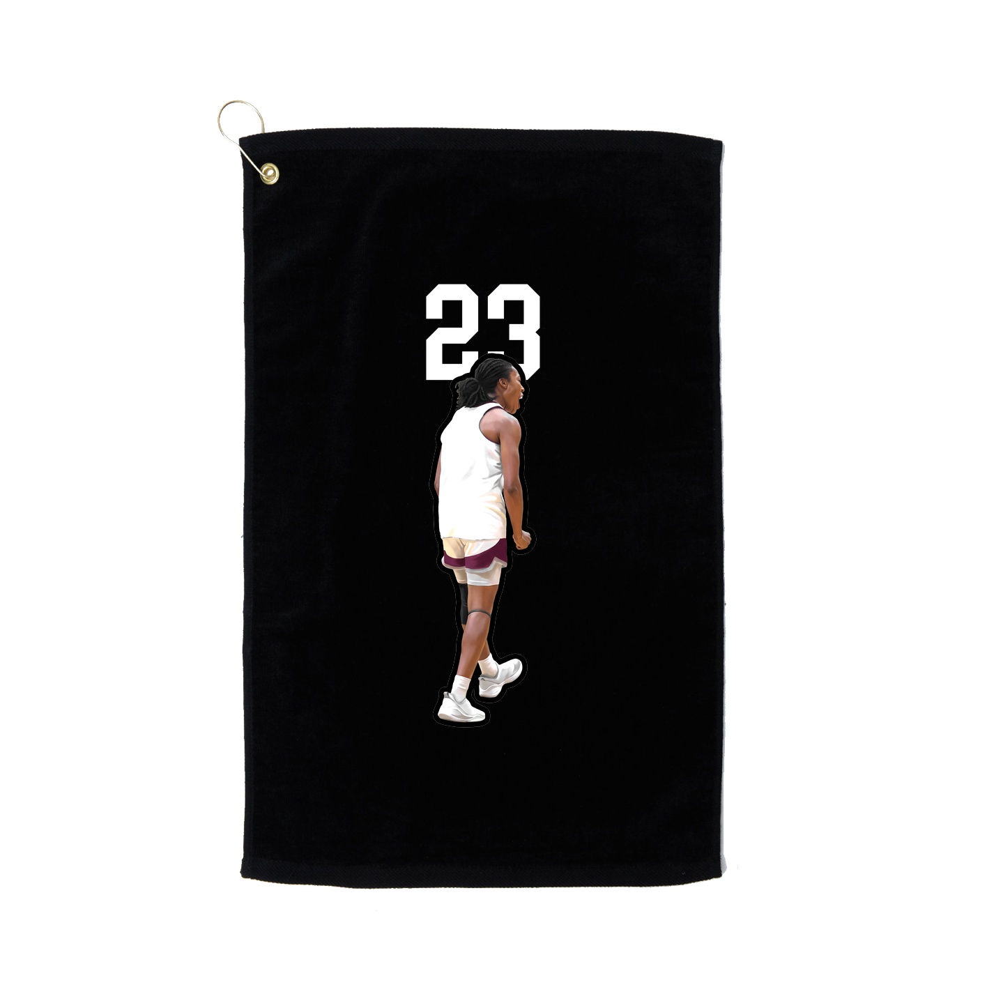 Golf Towel — Number Top in Black