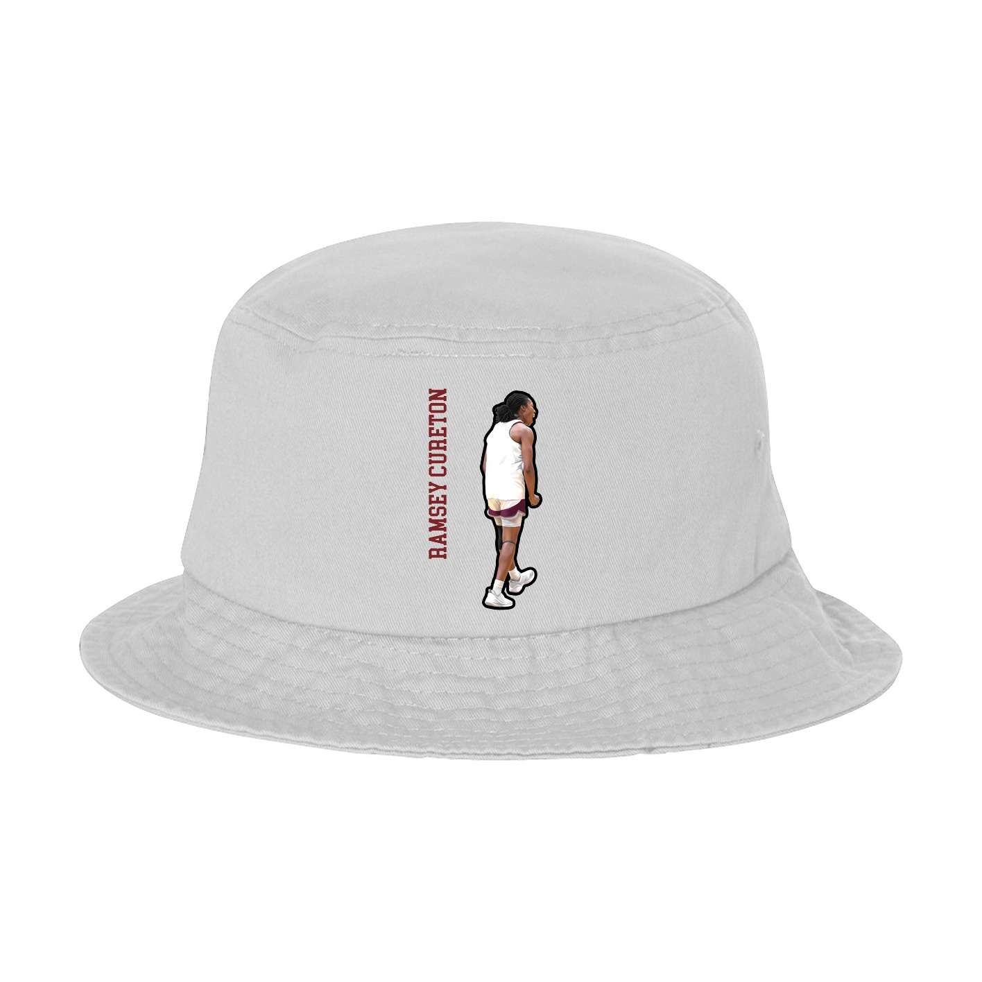 Bucket Cap — Name Vertical in White