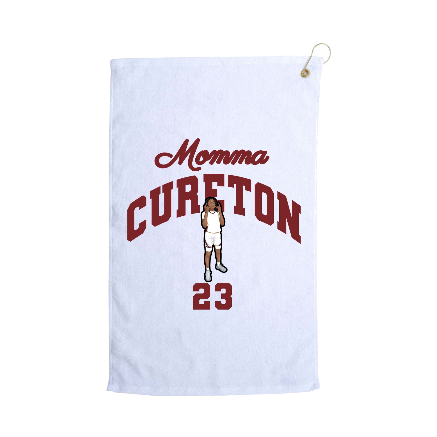 Golf Towel — Mothers Day Arch in White