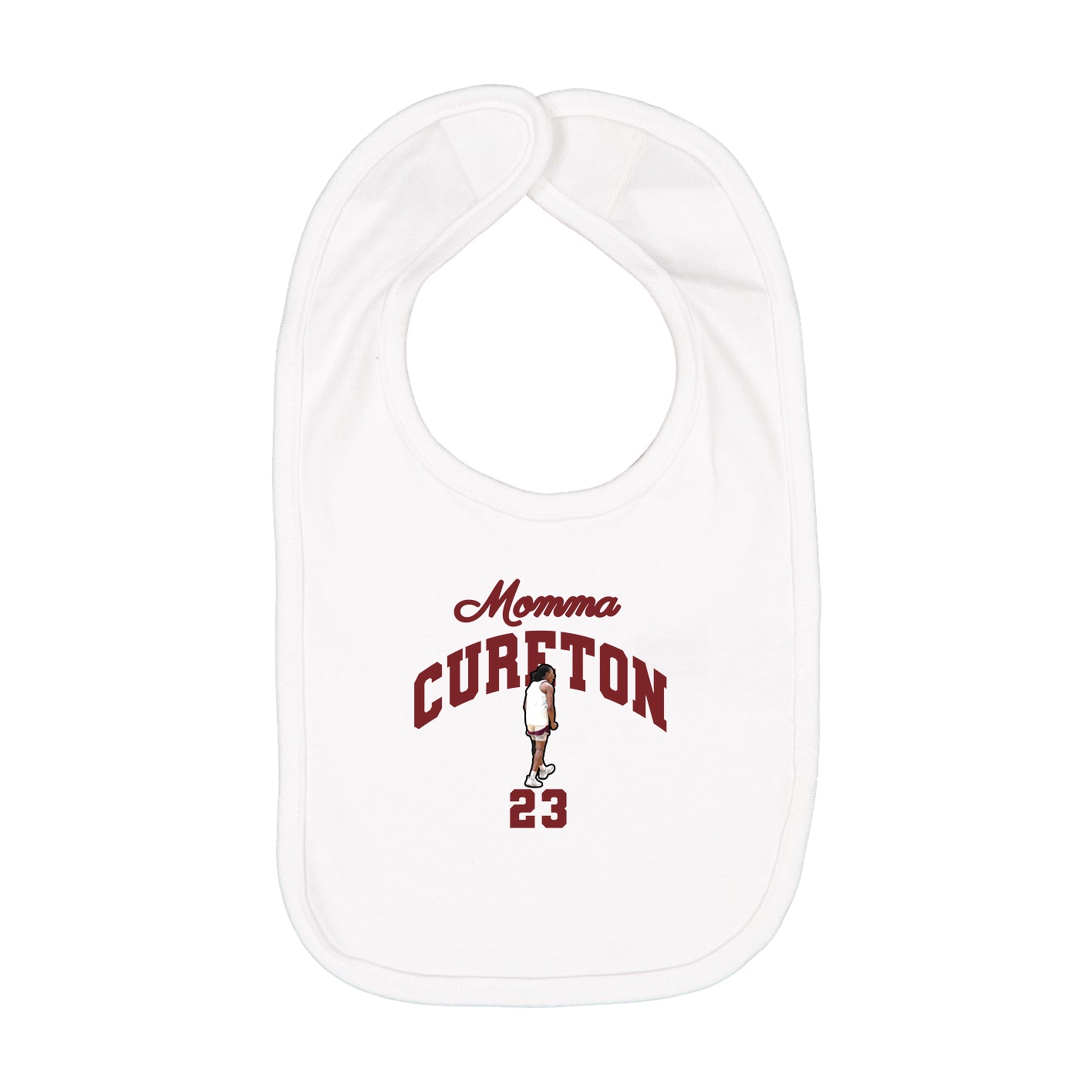 Infant Bib — Mothers Day Arch in White