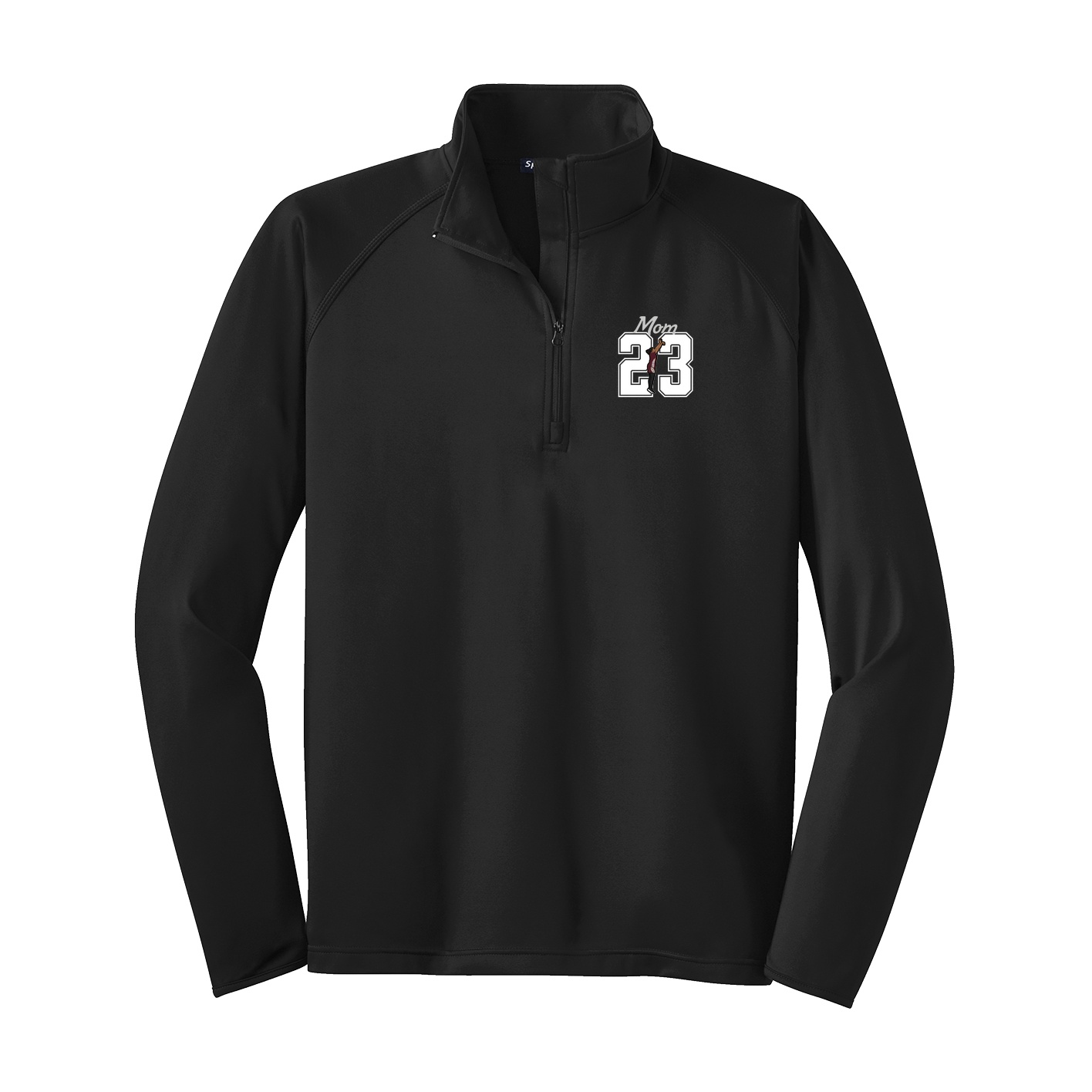 Q-Zip Pullover — Mothers Day Shirsey in Black
