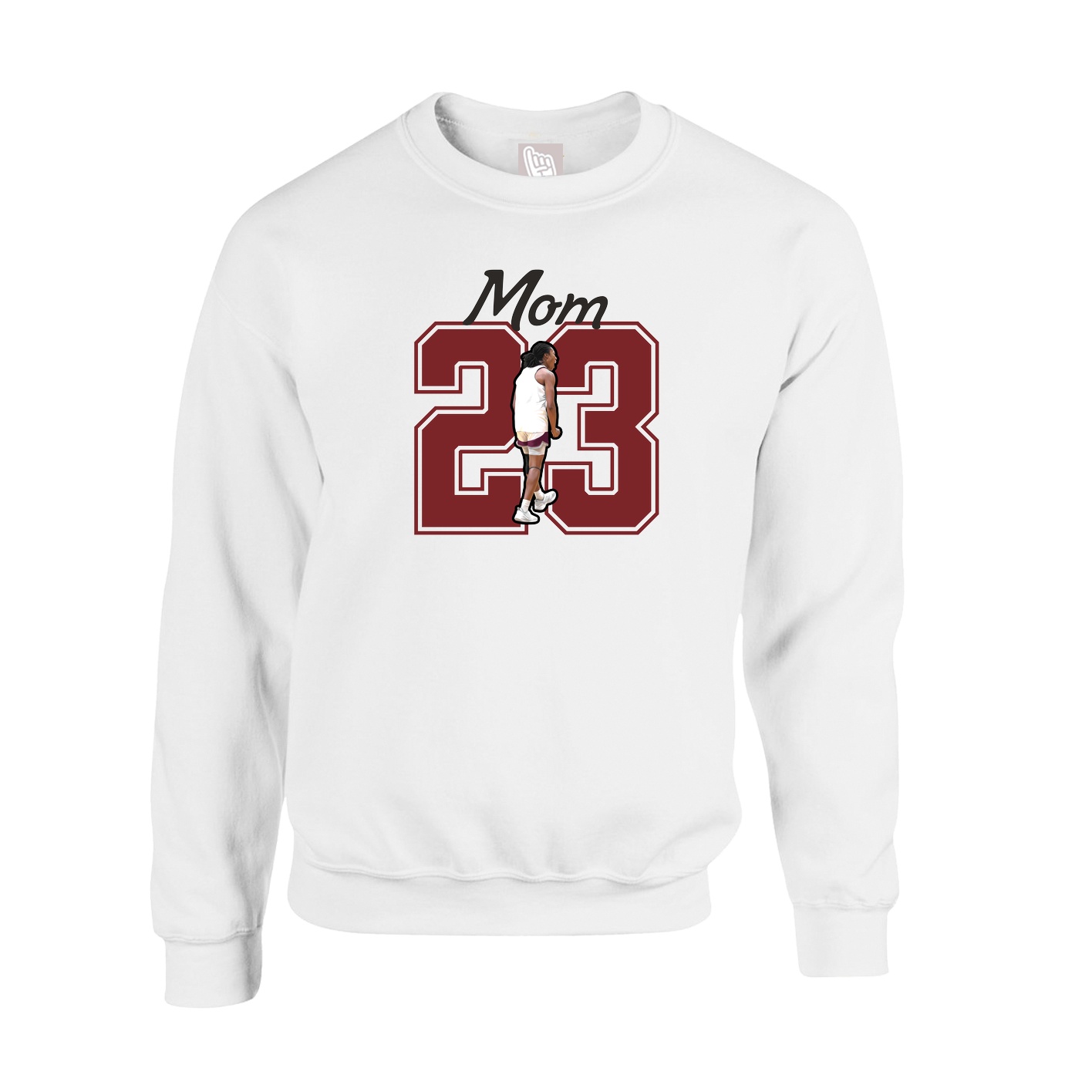 Fleece Crew — Mothers Day Shirsey in White