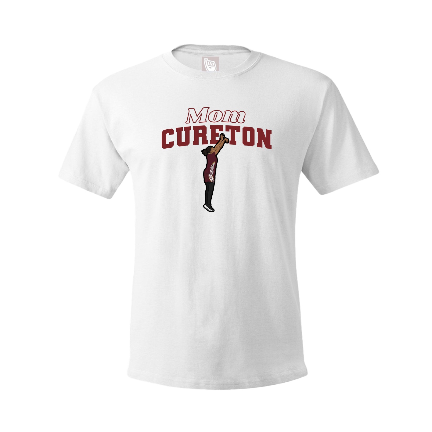 Youth Tee — Mothers Day Block in White