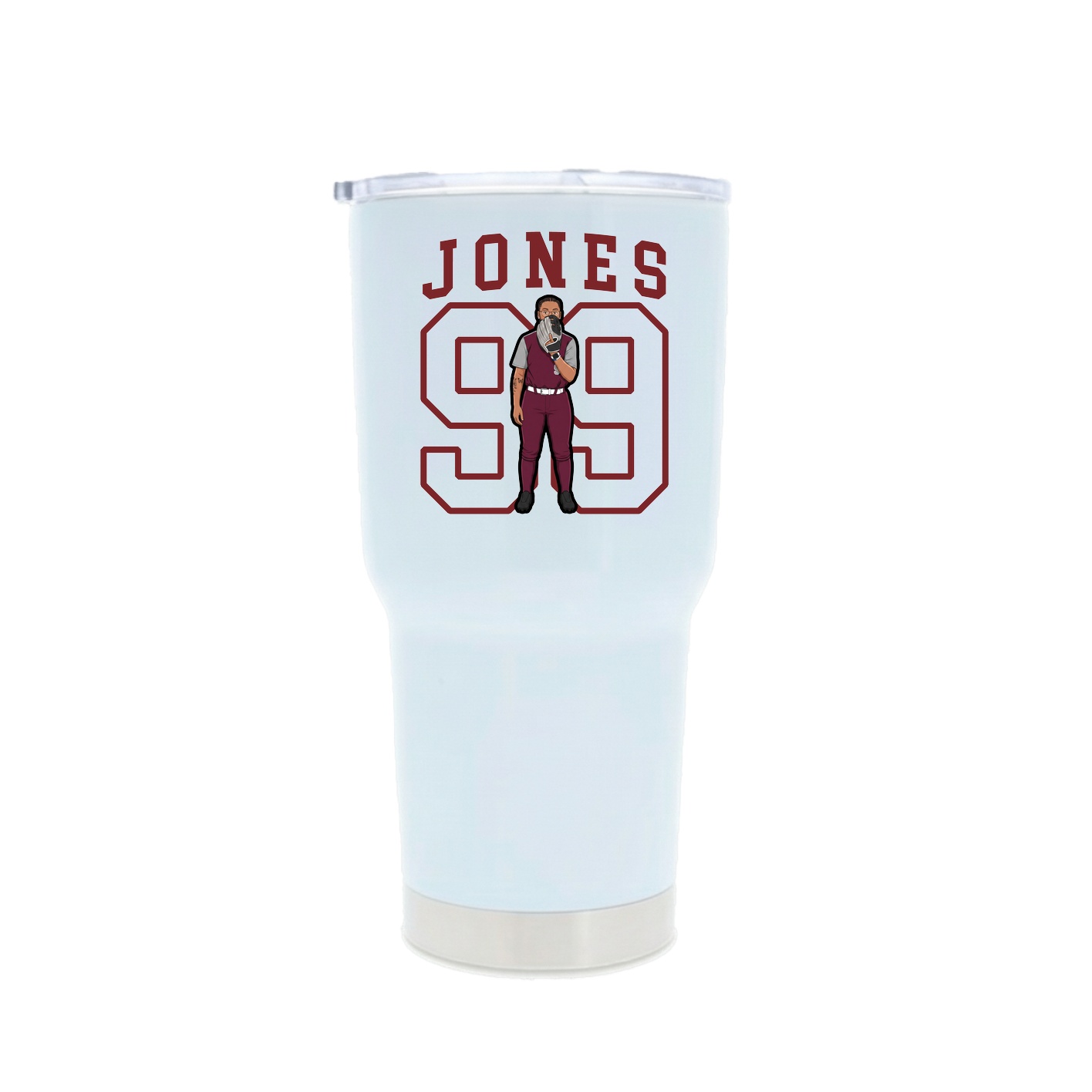 30oz Stainless Steel Tumbler — Shirsey in White