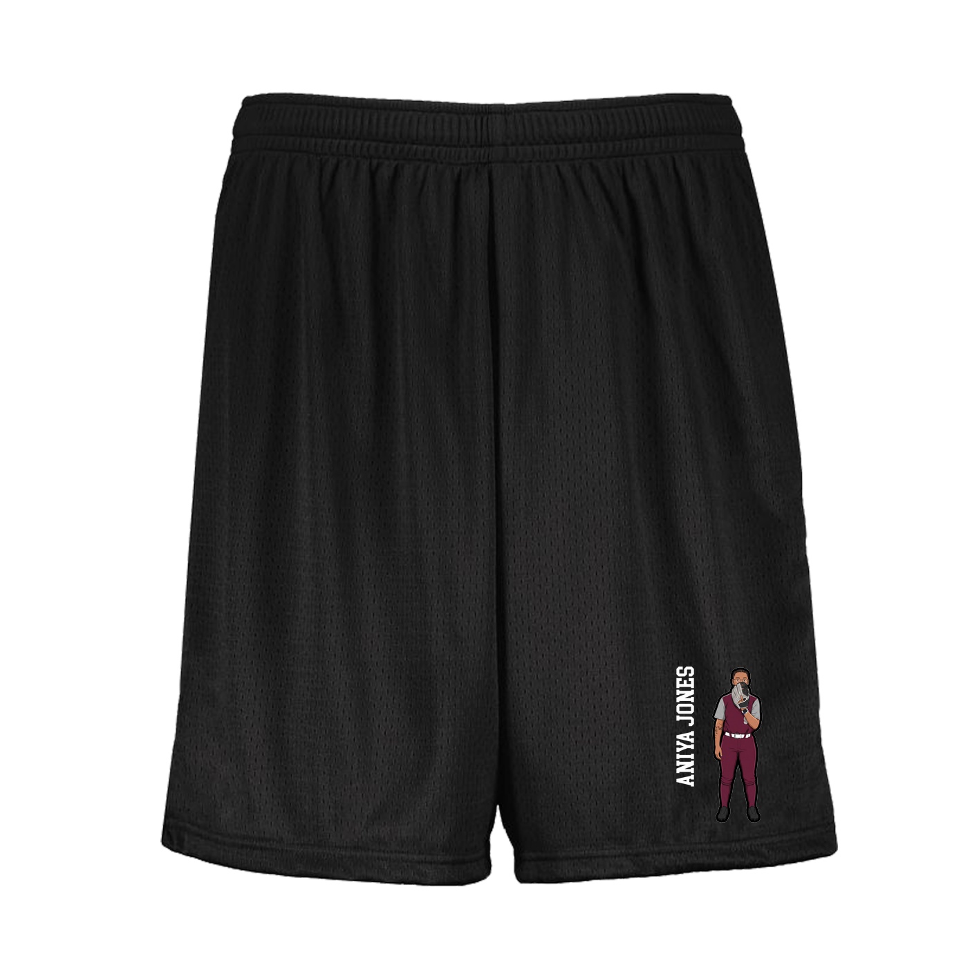 Shorts — Name Vertical in Black