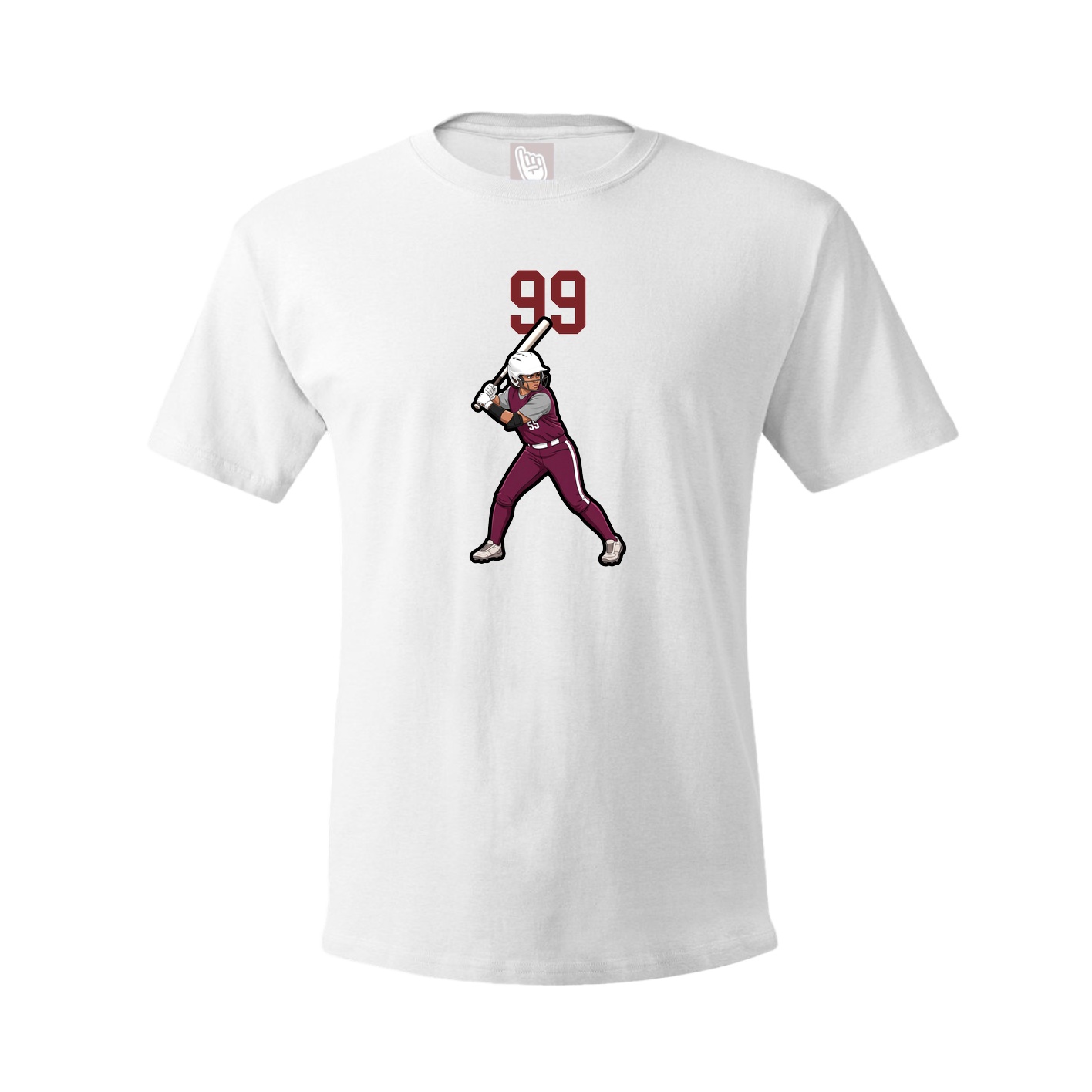 Tee — Number Top in White