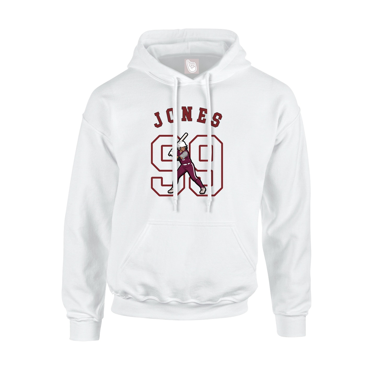 Hoodie — Shirsey Arch in White