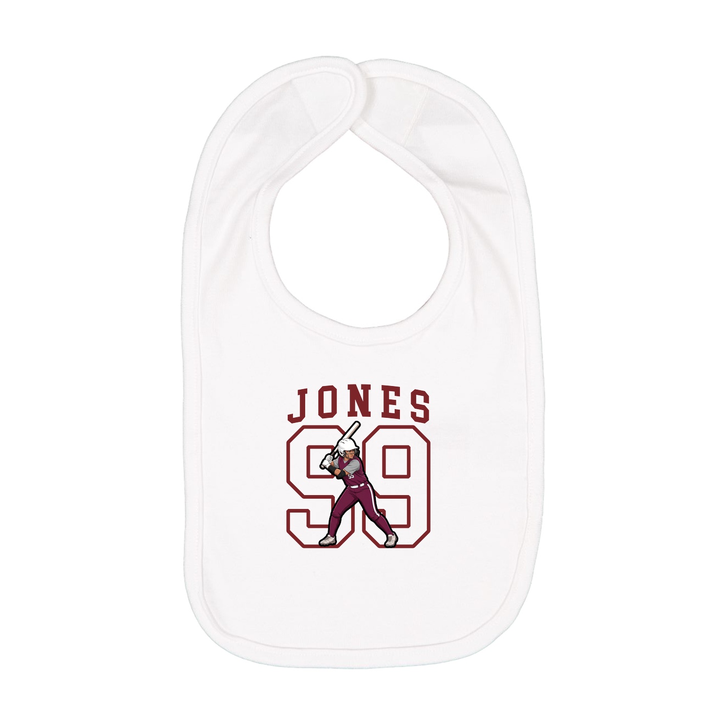 Infant Bib — Shirsey in White