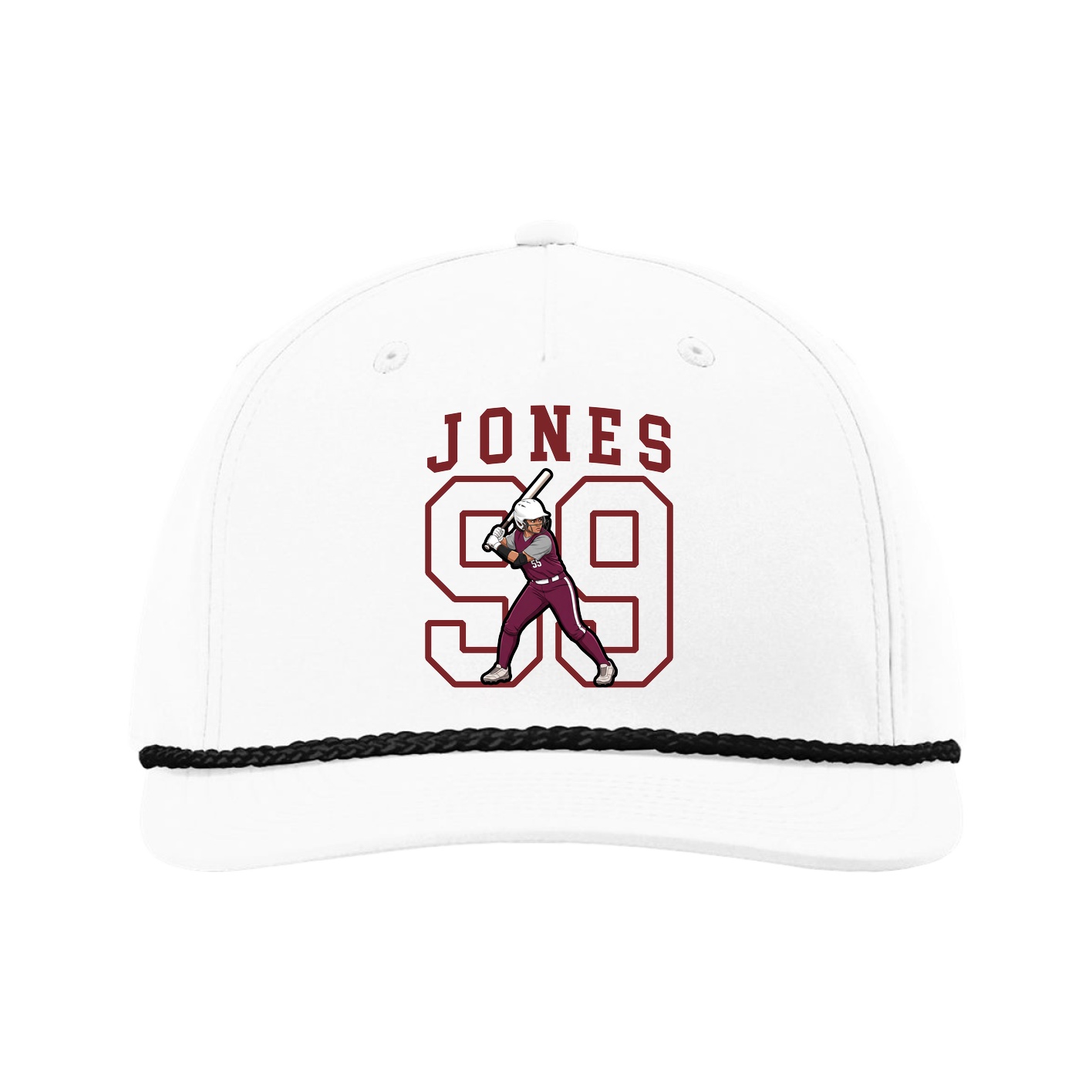 Five-Panel Classic Rope Cap — Shirsey in White