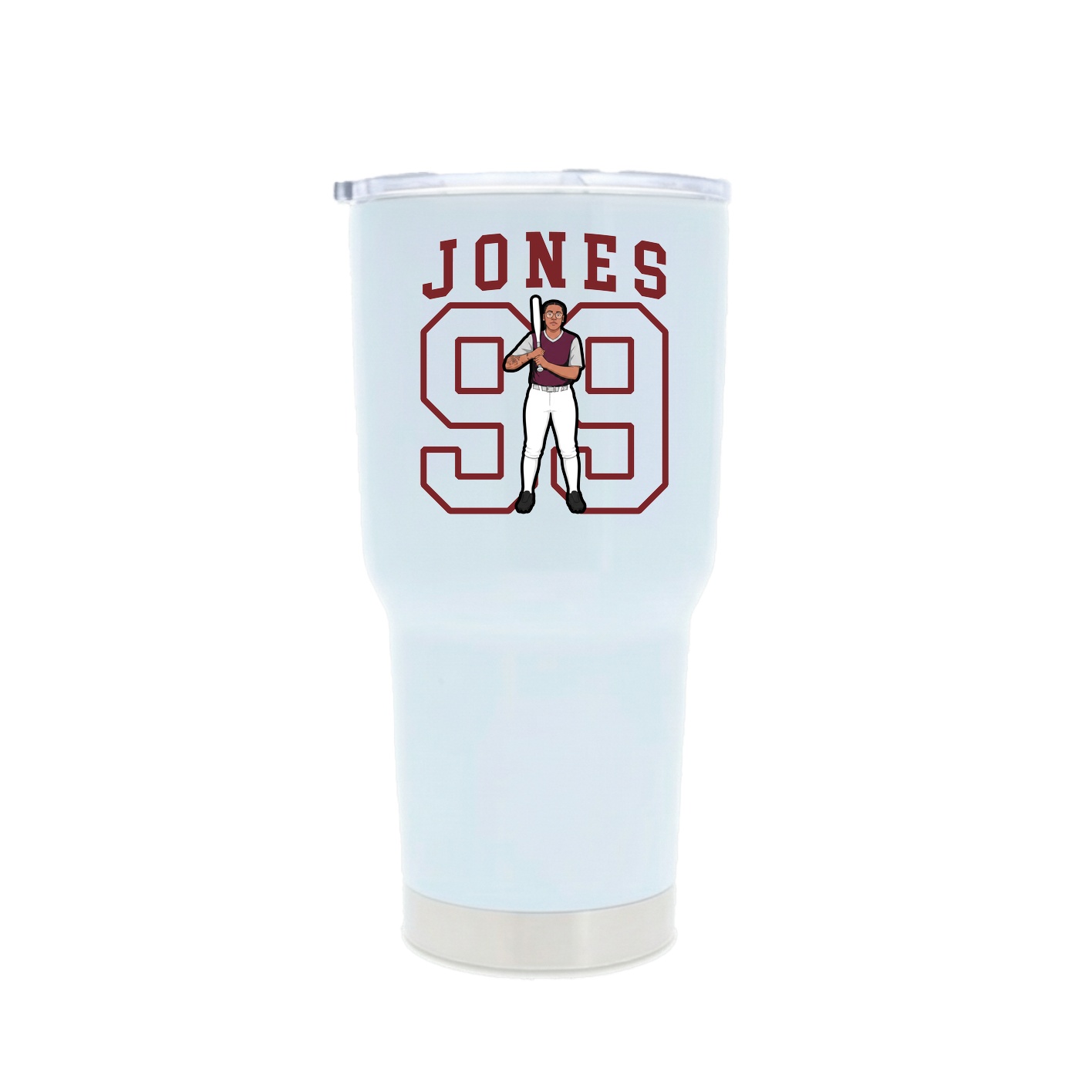 30oz Stainless Steel Tumbler — Shirsey in White