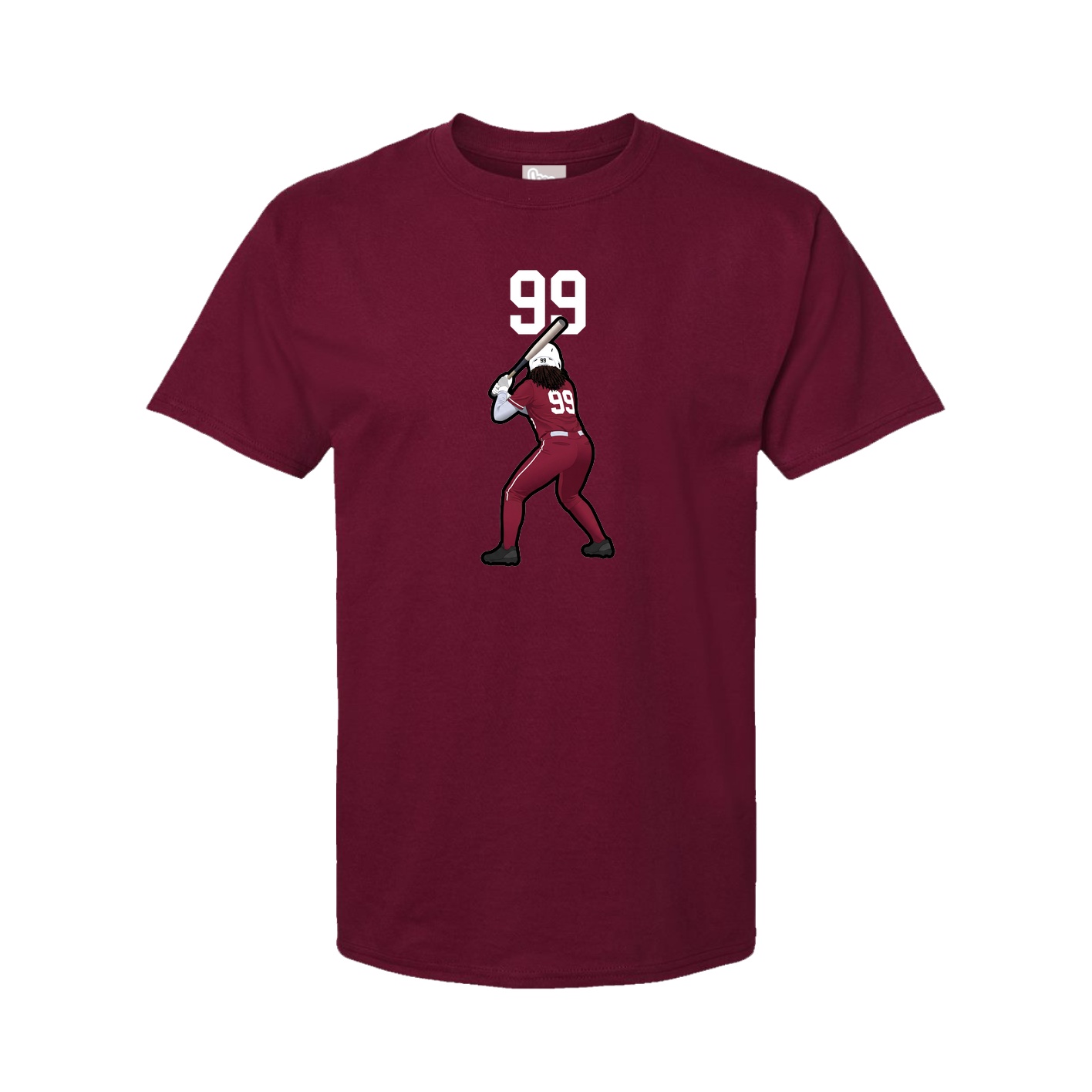 Tee — Number Top in Cardinal